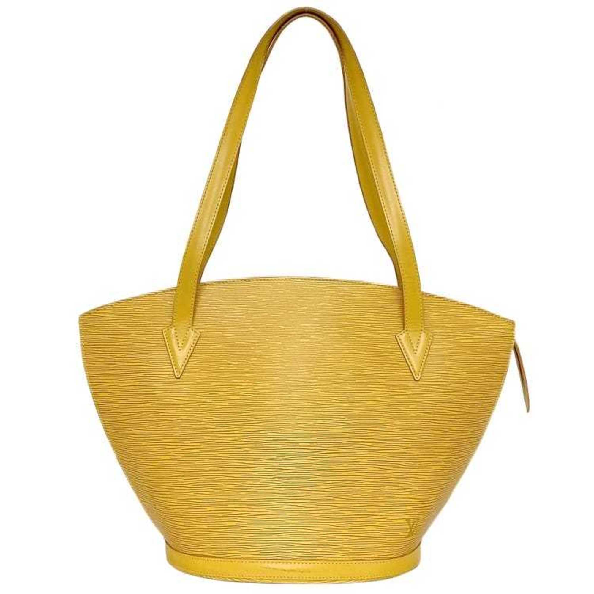Louis Vuitton Epi Yellow Epi Leather Handbag Tote Bag