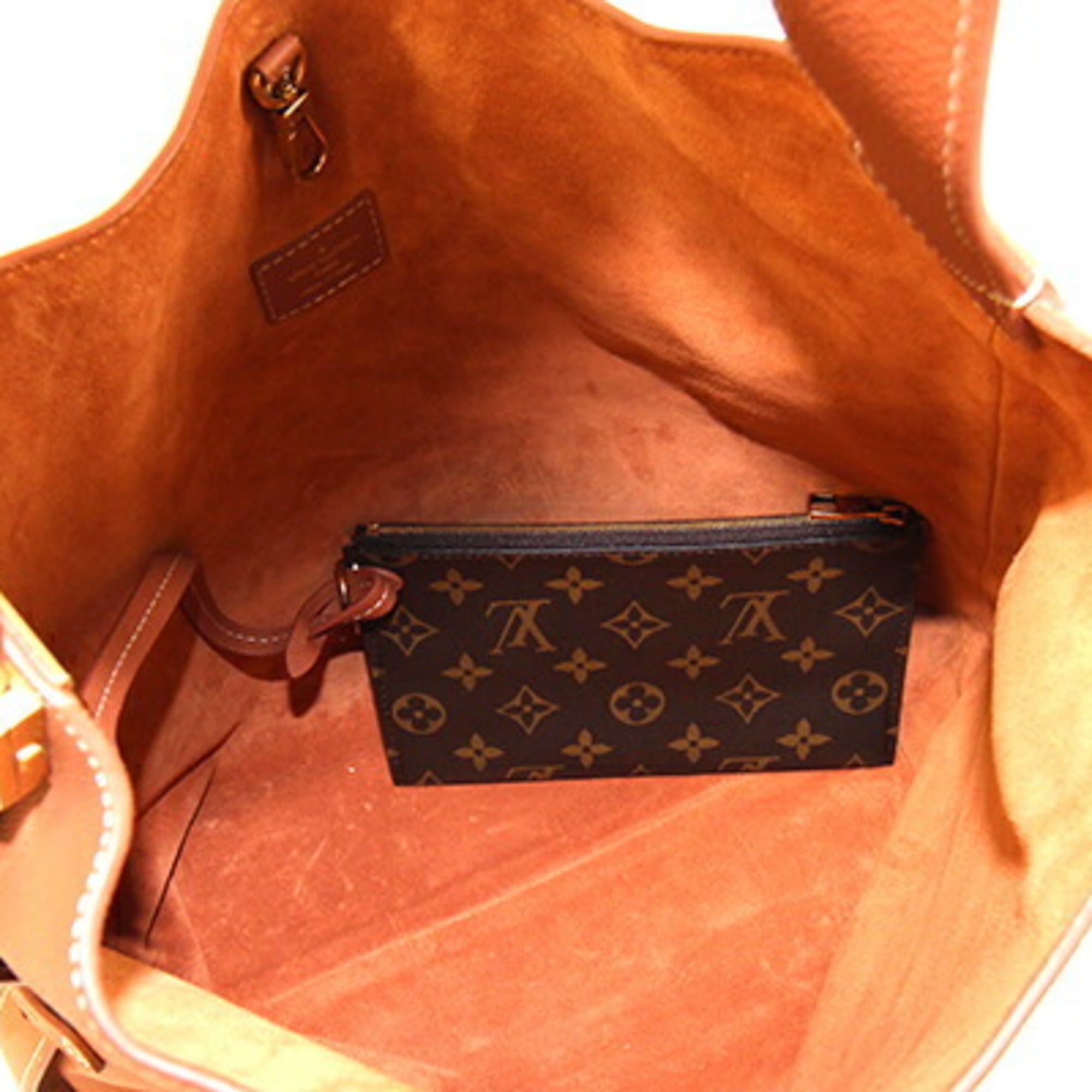 Louis Vuitton Cognac Leather Shoulder Bag