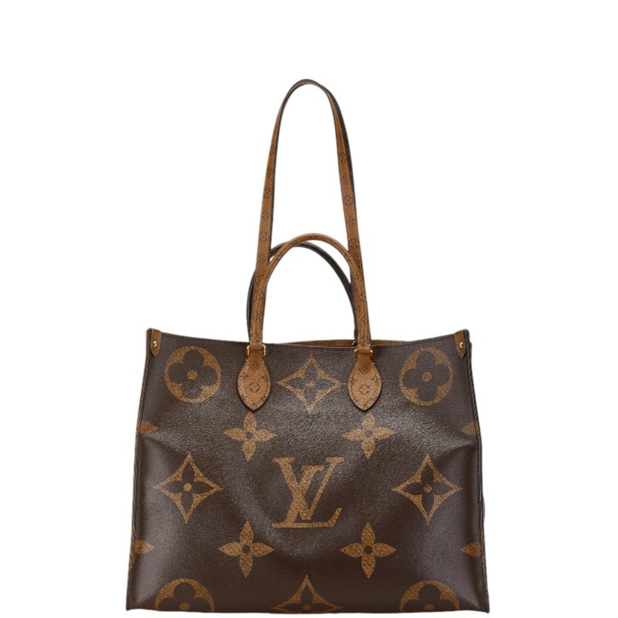 Louis Vuitton Monogram Reverse Brown Pvc Leather Handbag Shoulder Bag