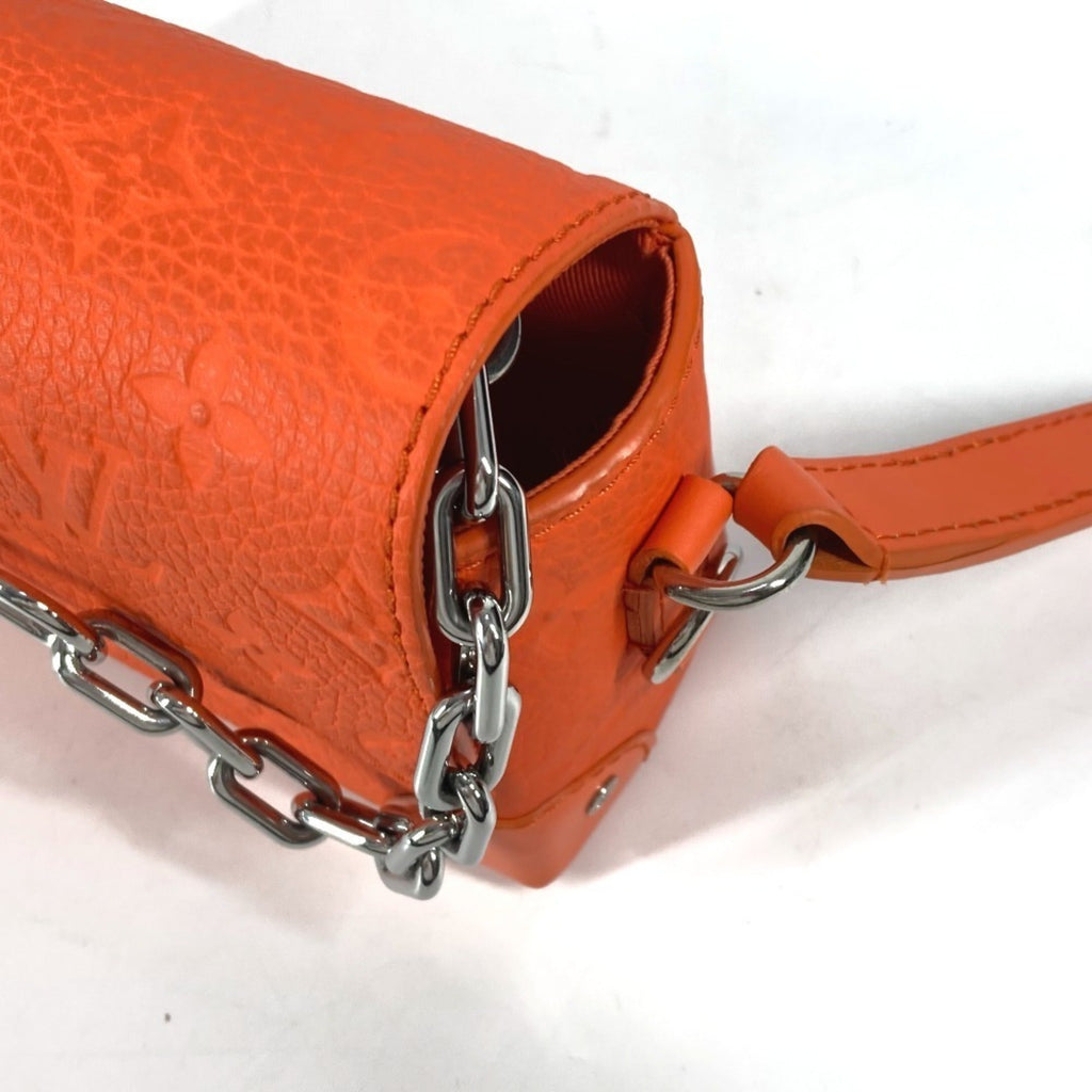 Louis Vuitton Orange Leather Pochette Shoulder Bag