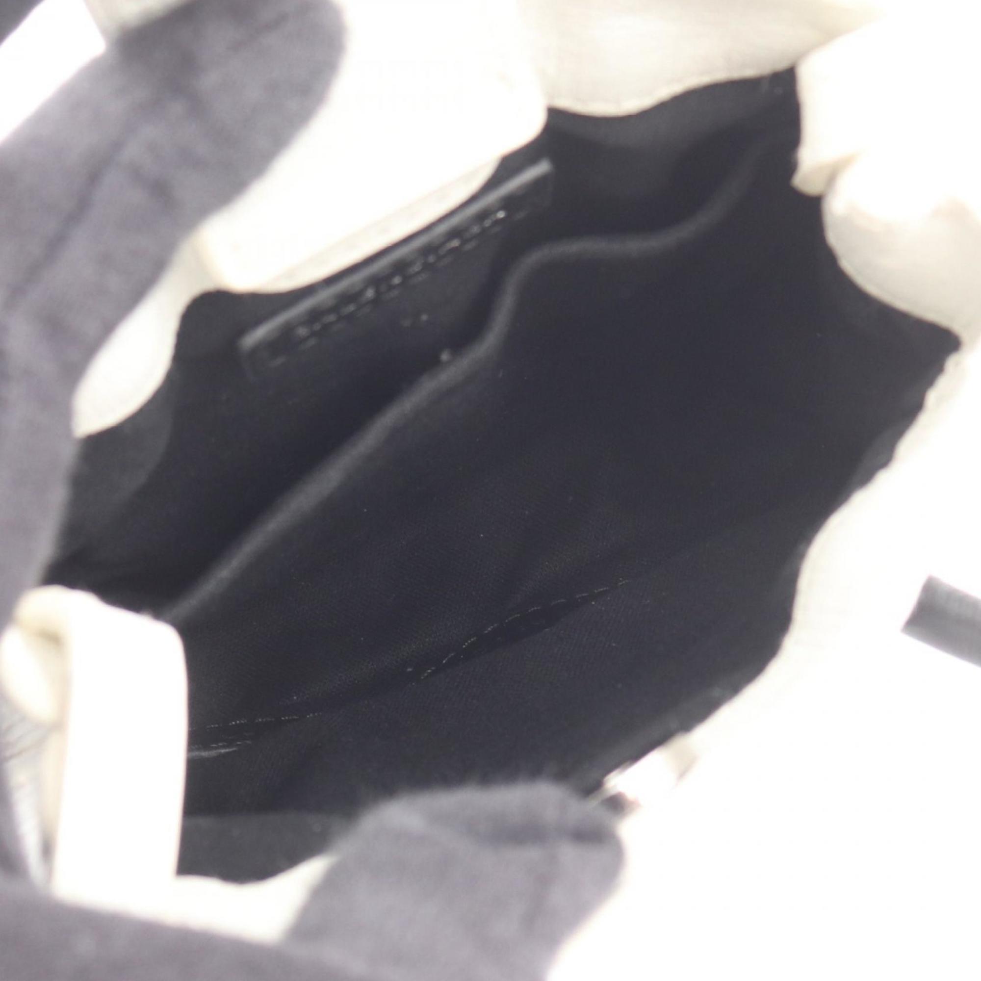 Balenciaga Black White Leather Shoulder