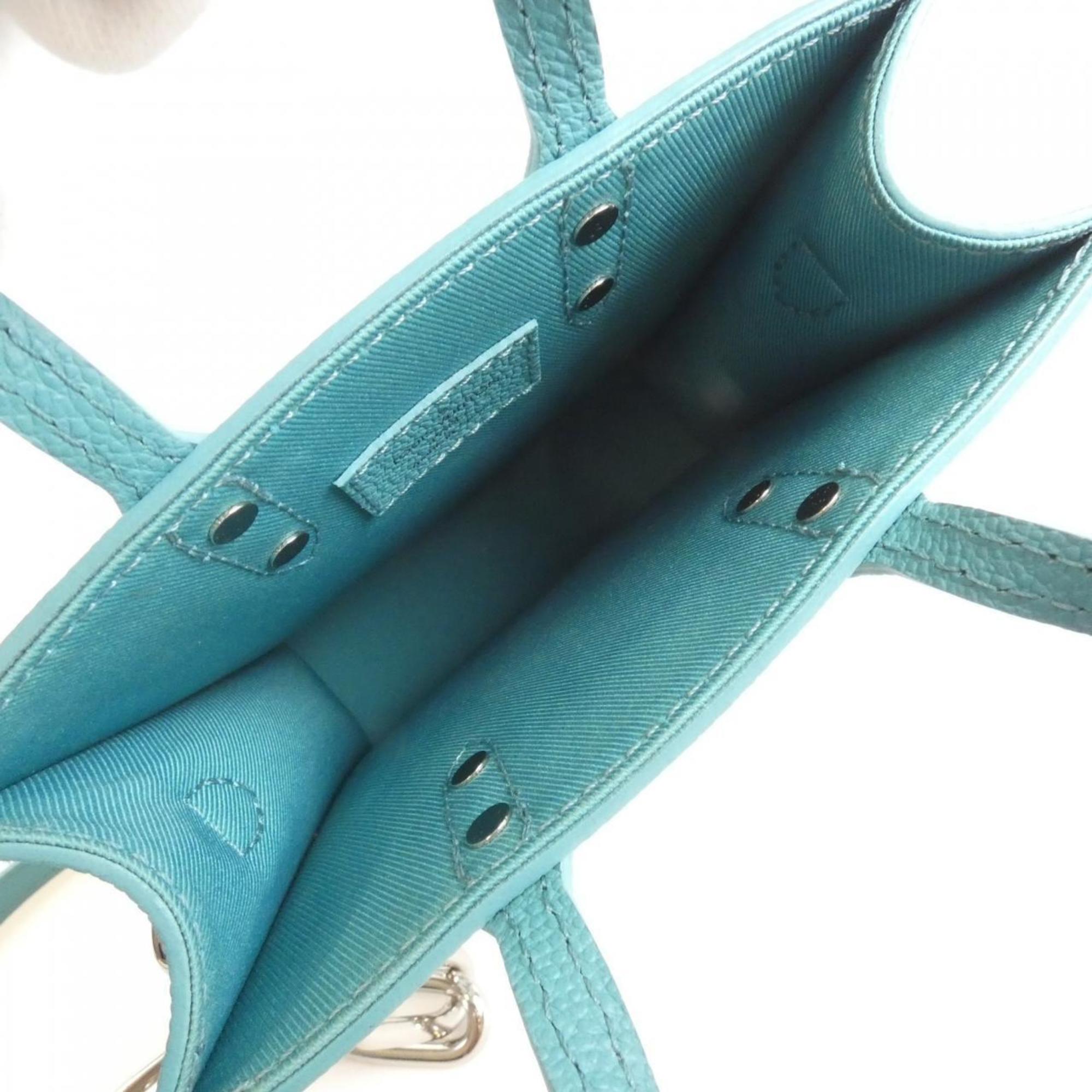 Louis Vuitton Turquoise Leather Handbag