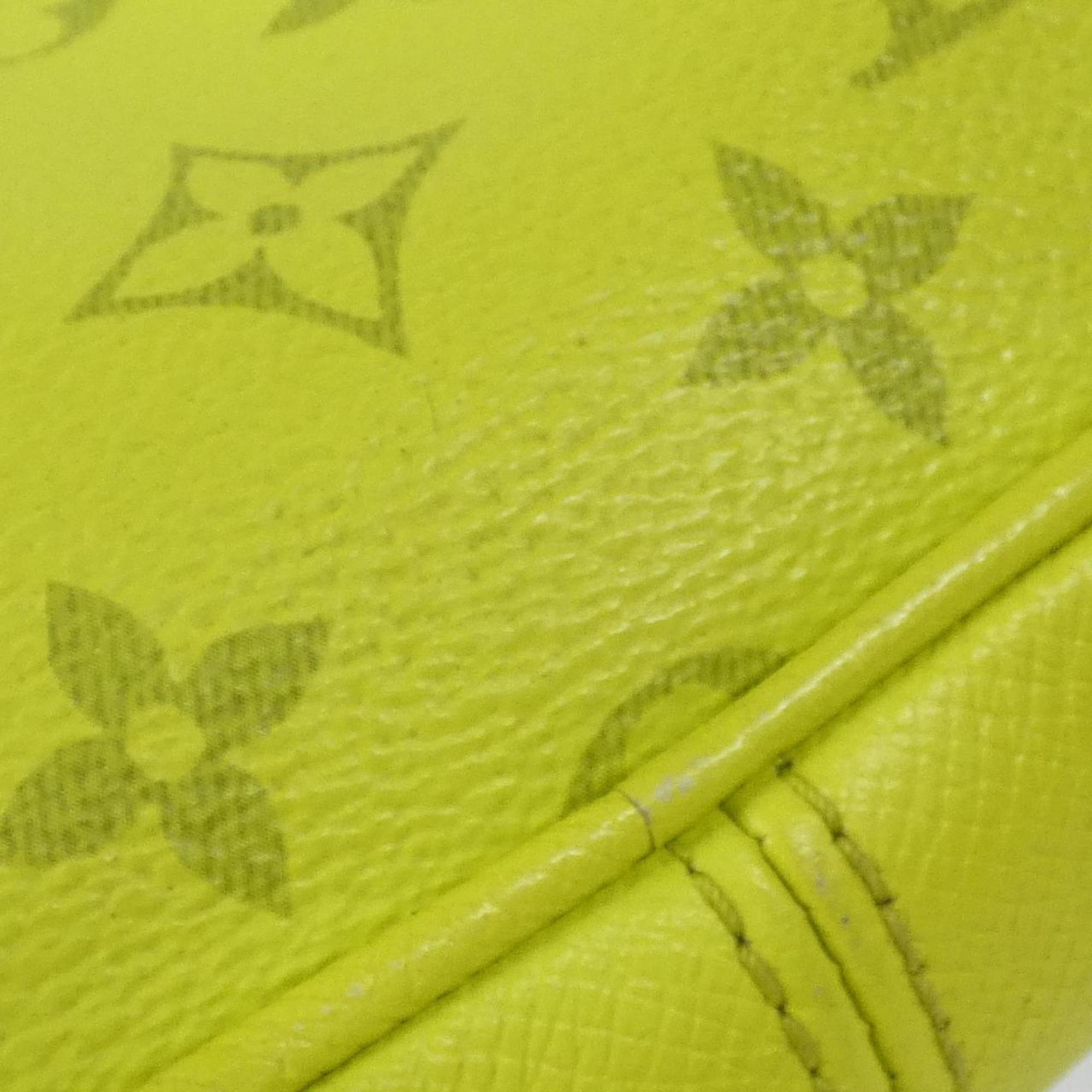 Louis Vuitton Jaune Yellow Coated Canvas Leather Shoulder Bag