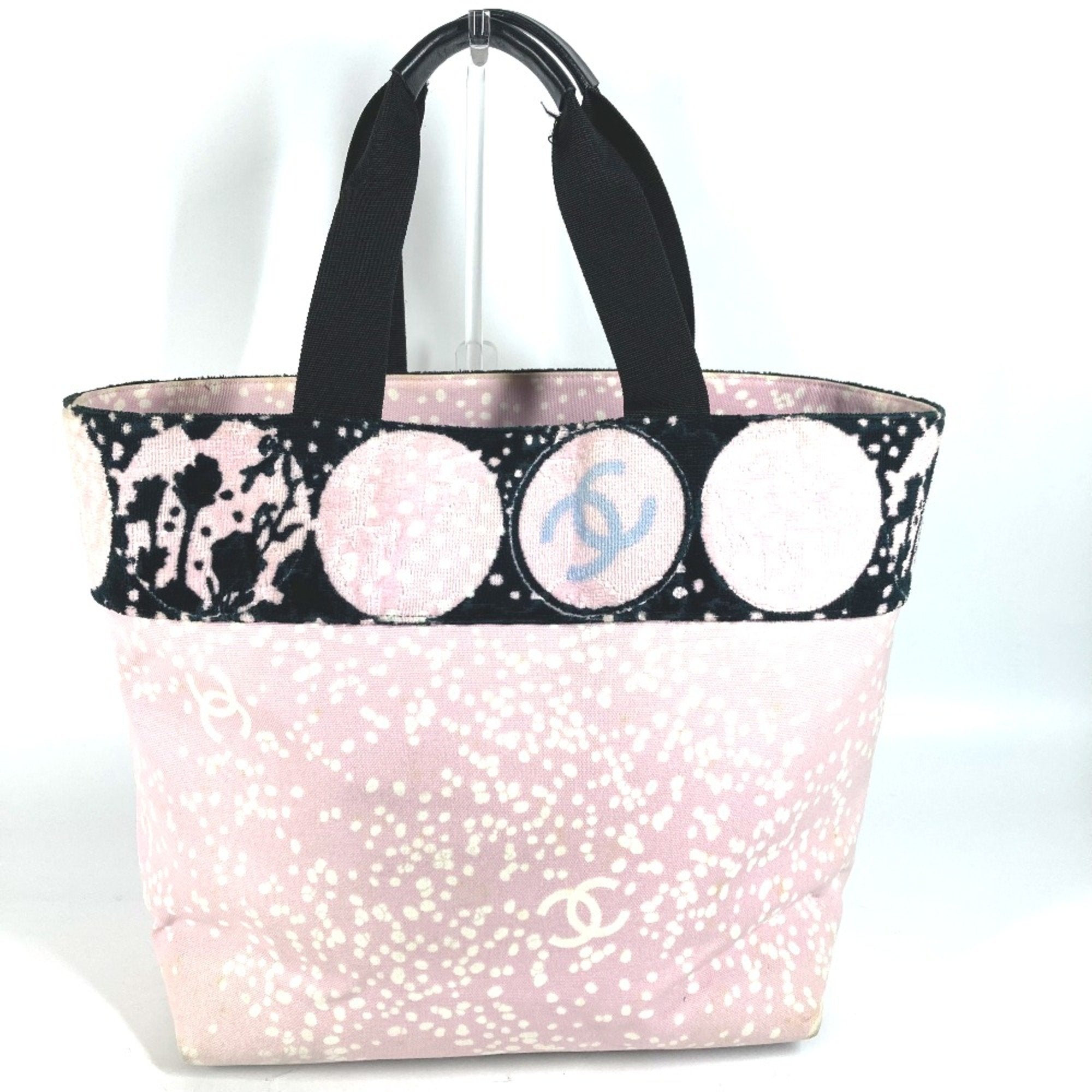 Chanel Pink Cotton Shoulder Bag