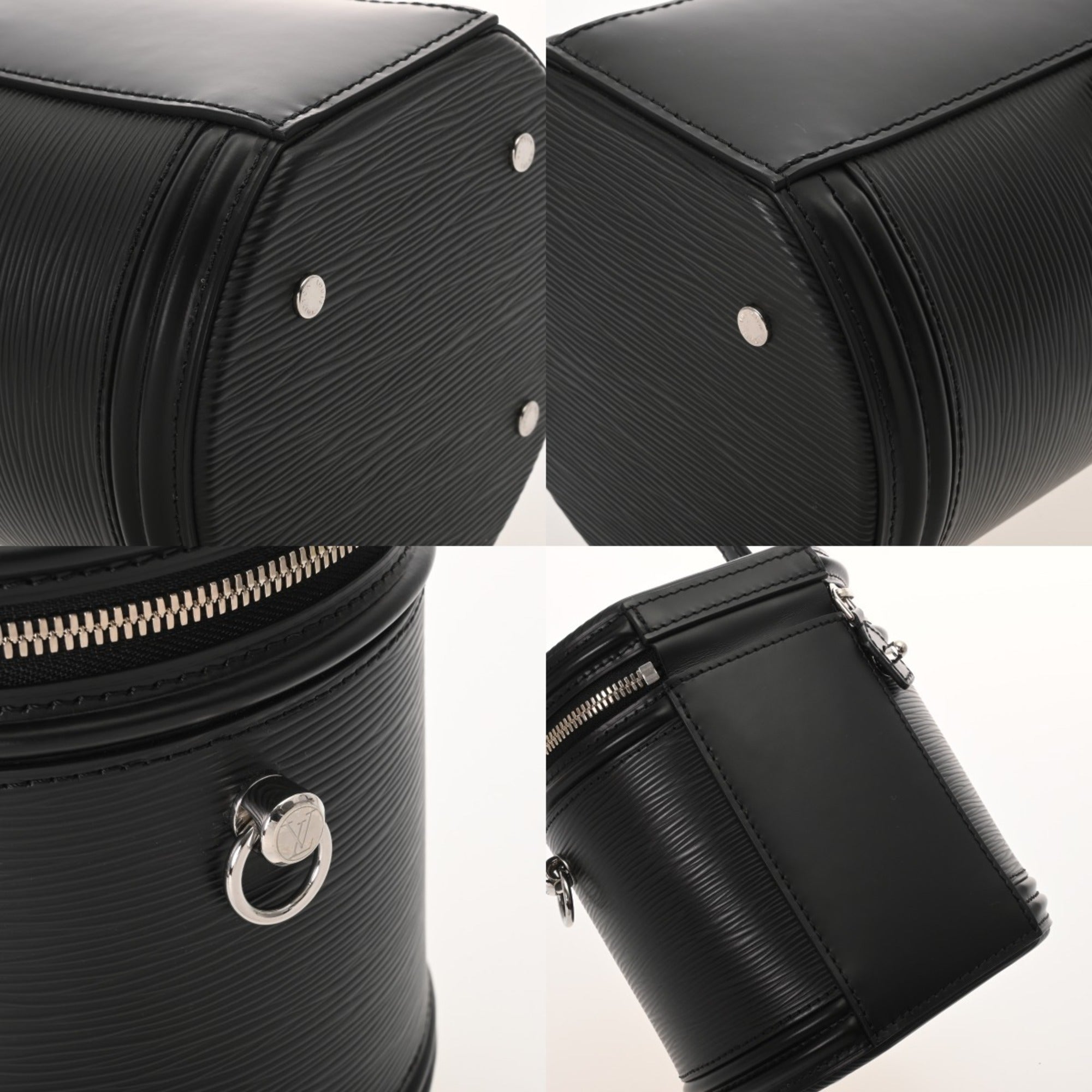 Louis Vuitton Epi Noir Leather Handbag