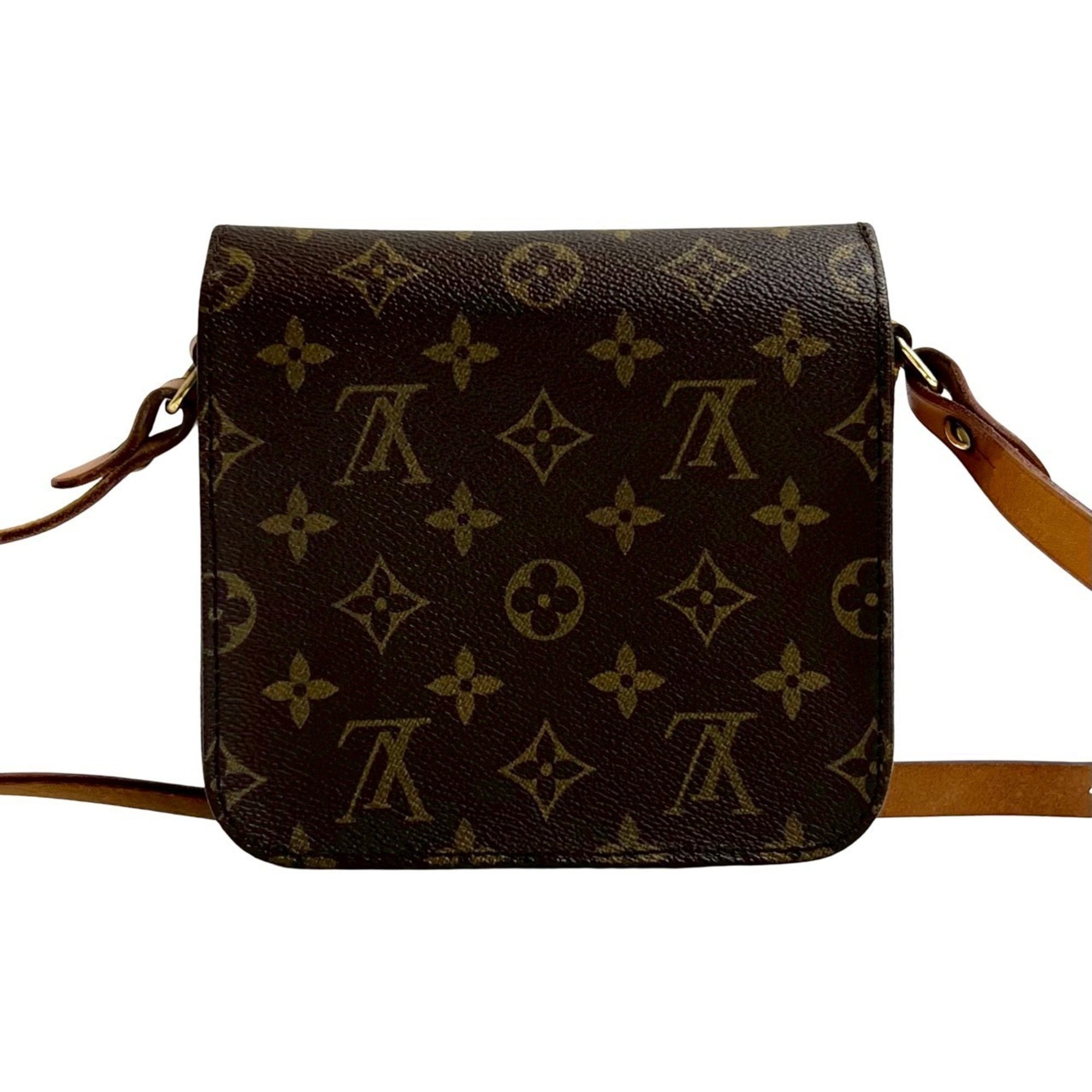 Louis Vuitton Brown Leather Pvc Pochette Shoulder Bag