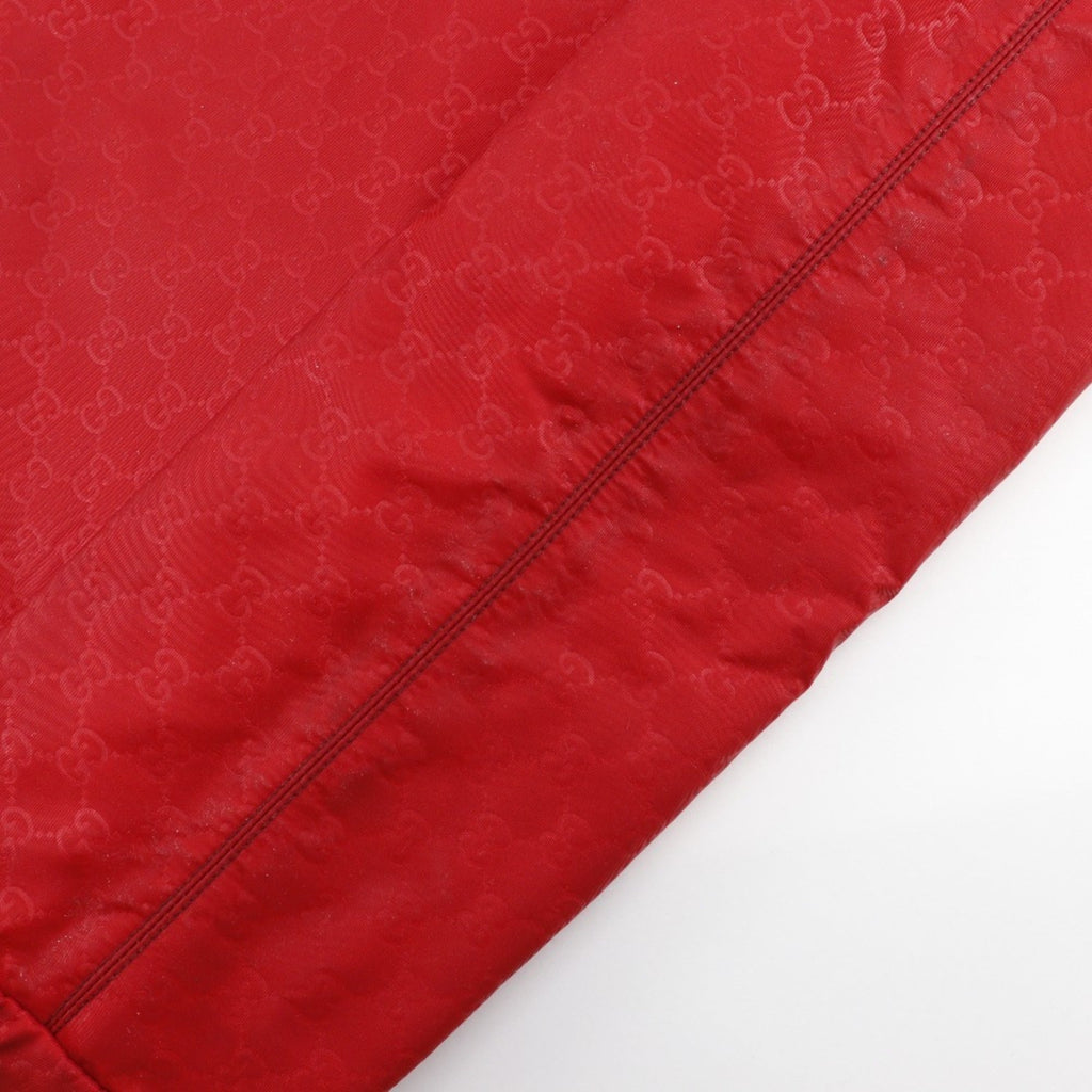 Gucci Red Color Nylon Boston Bag Handbag (Pre-Owned)