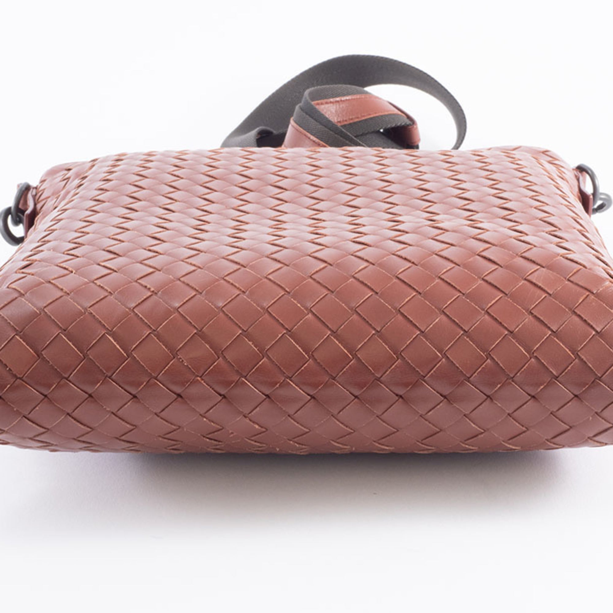 Bottega Veneta Intrecciato Brown Leather Shoulder Bag