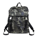 Prada Black Green Nylon Backpack