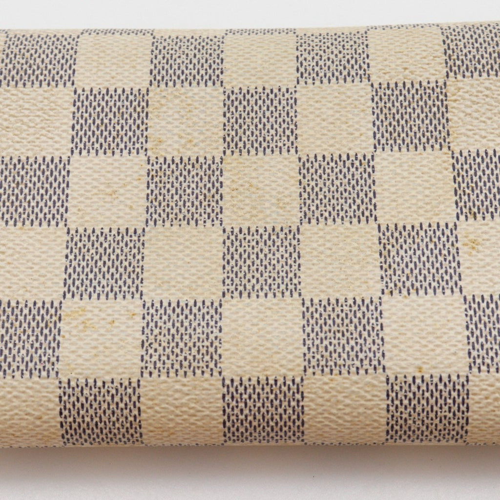 Louis Vuitton White Damier Azur Canvas Long Wallet (Tri-Fold)