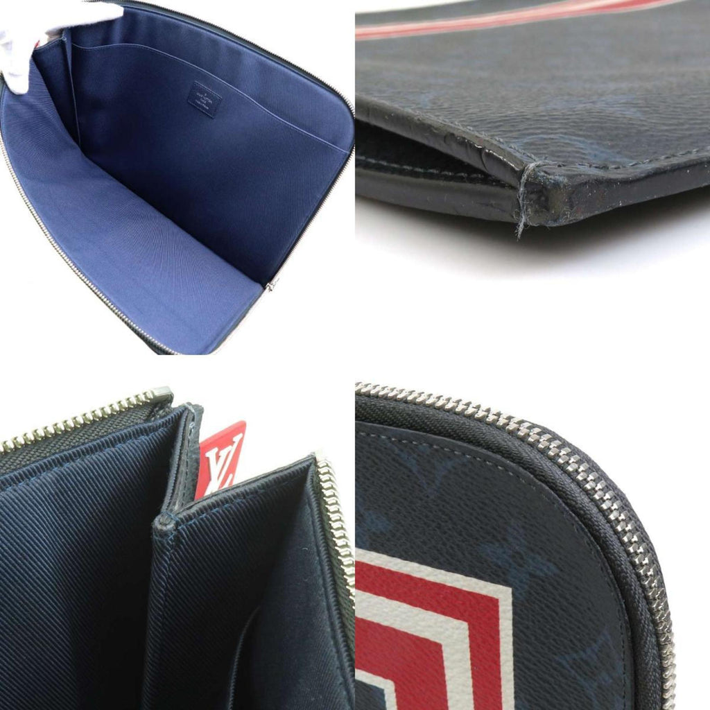 Louis Vuitton Monogram Cobalt Navy Monogram Cobalt Clutch Bag Pochette