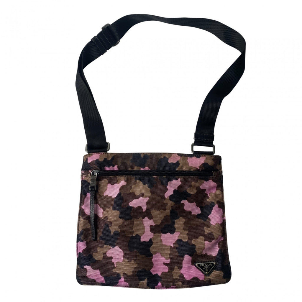 Prada Multi-Color Canvas Pochette Shoulder Bag