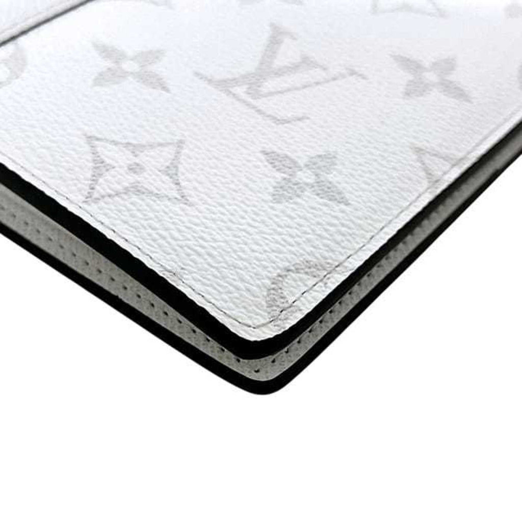 Louis Vuitton White Taiga Leather Monogram Long Wallet