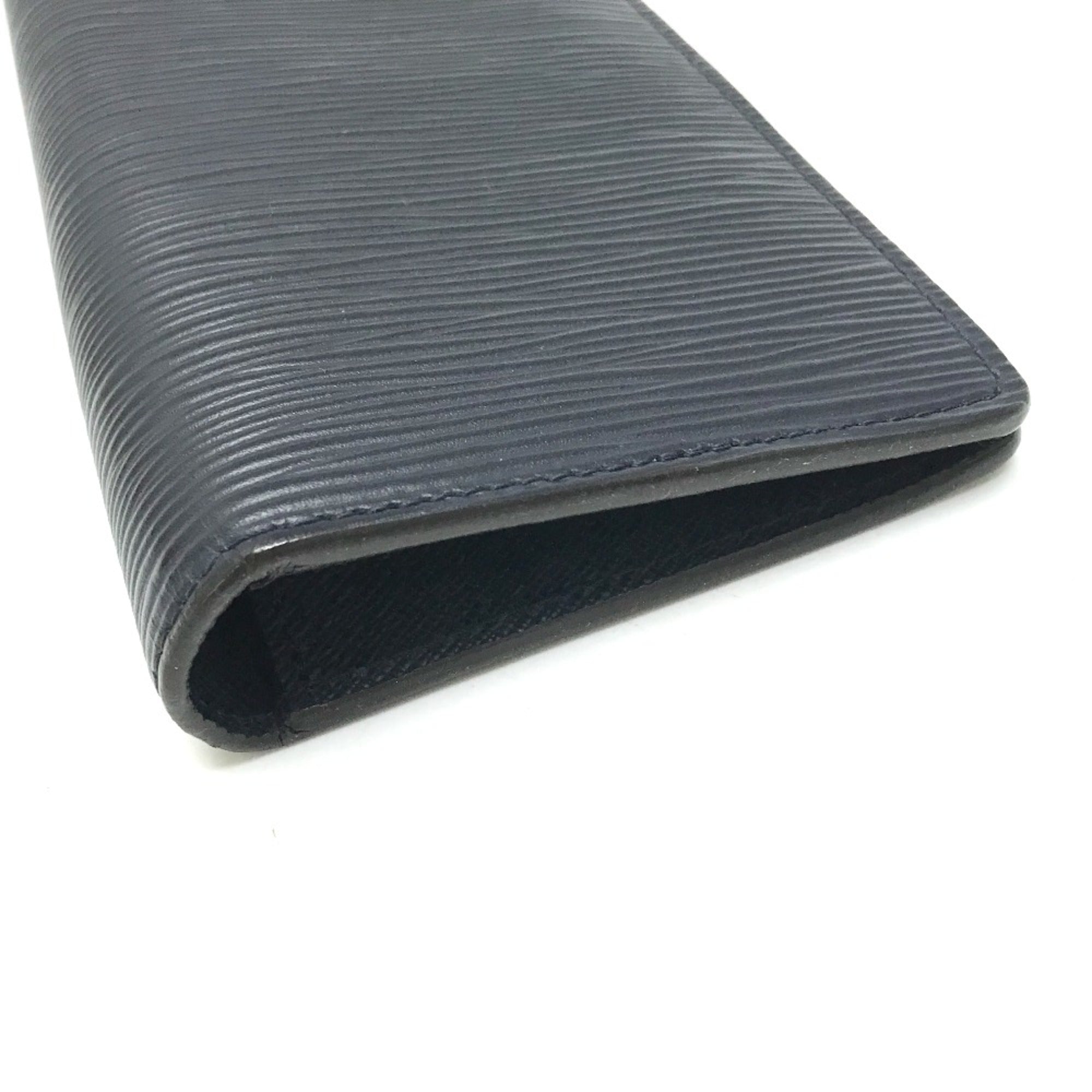 Louis Vuitton Navy Leather Long Wallet