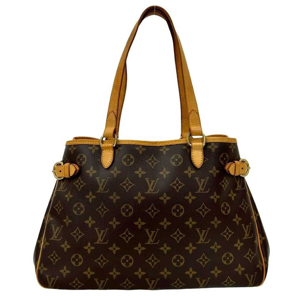 Louis Vuitton Brown Leather Pvc Handbag Tote Bag