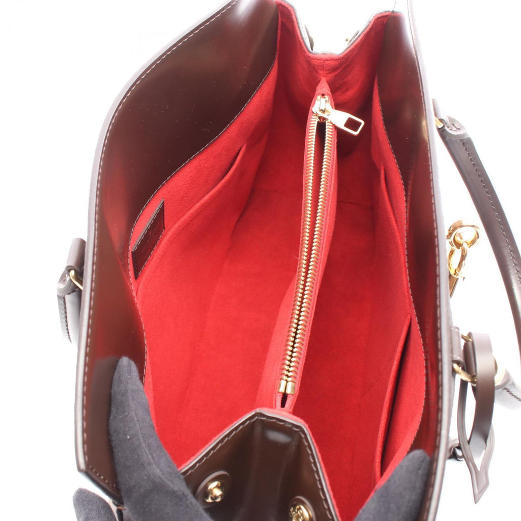 Louis Vuitton Brown Damier Canvas Ebene Coated Canvas Leather Handbag