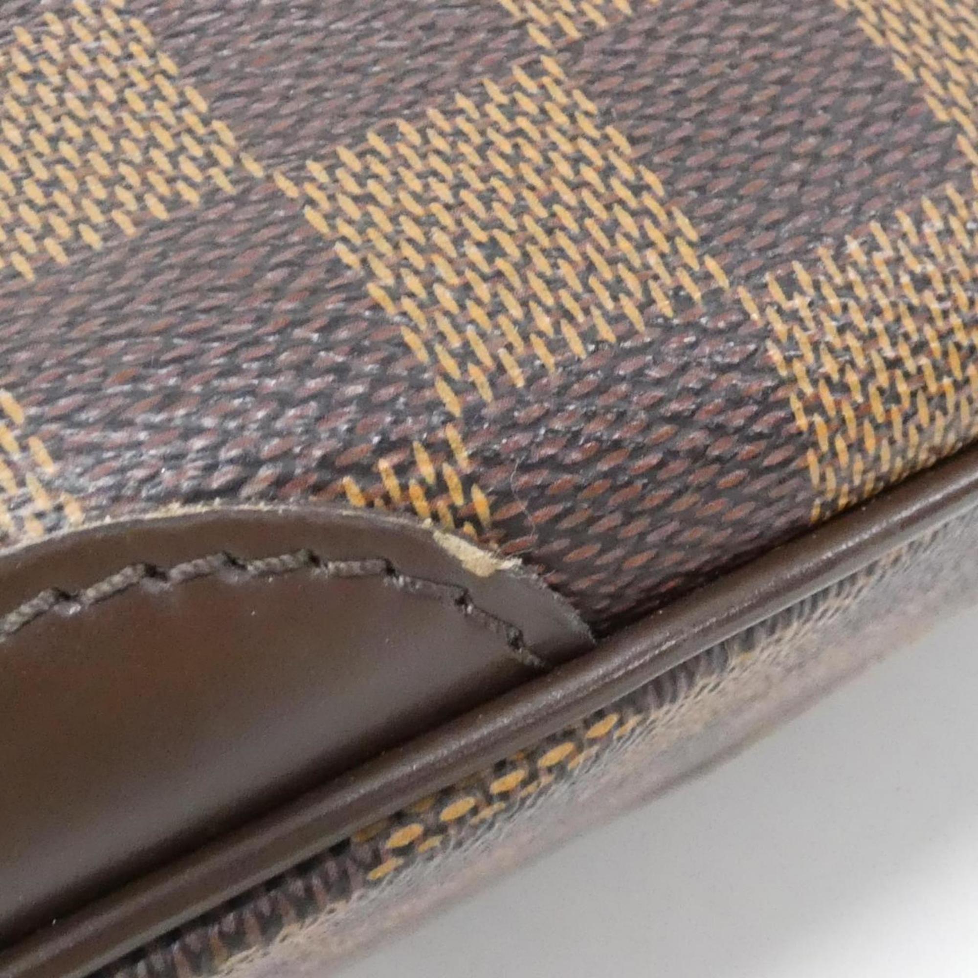 Louis Vuitton Brown Coated Canvas Handbag