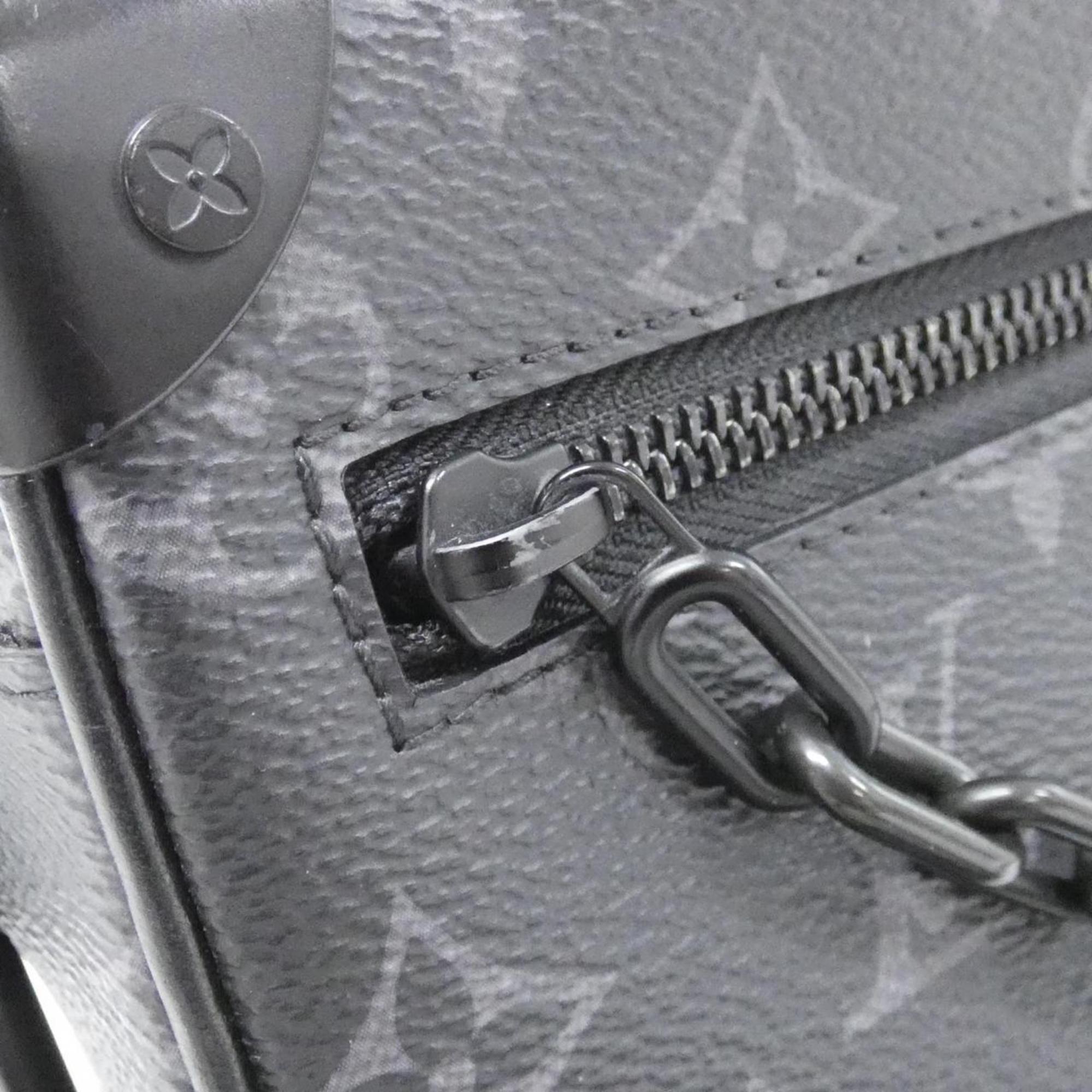 Louis Vuitton Black Coated Canvas Shoulder Bag