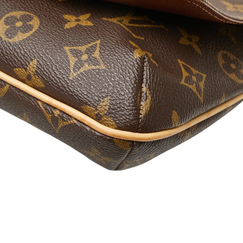 Louis Vuitton Brown Pvc Leather Shoulder Bag