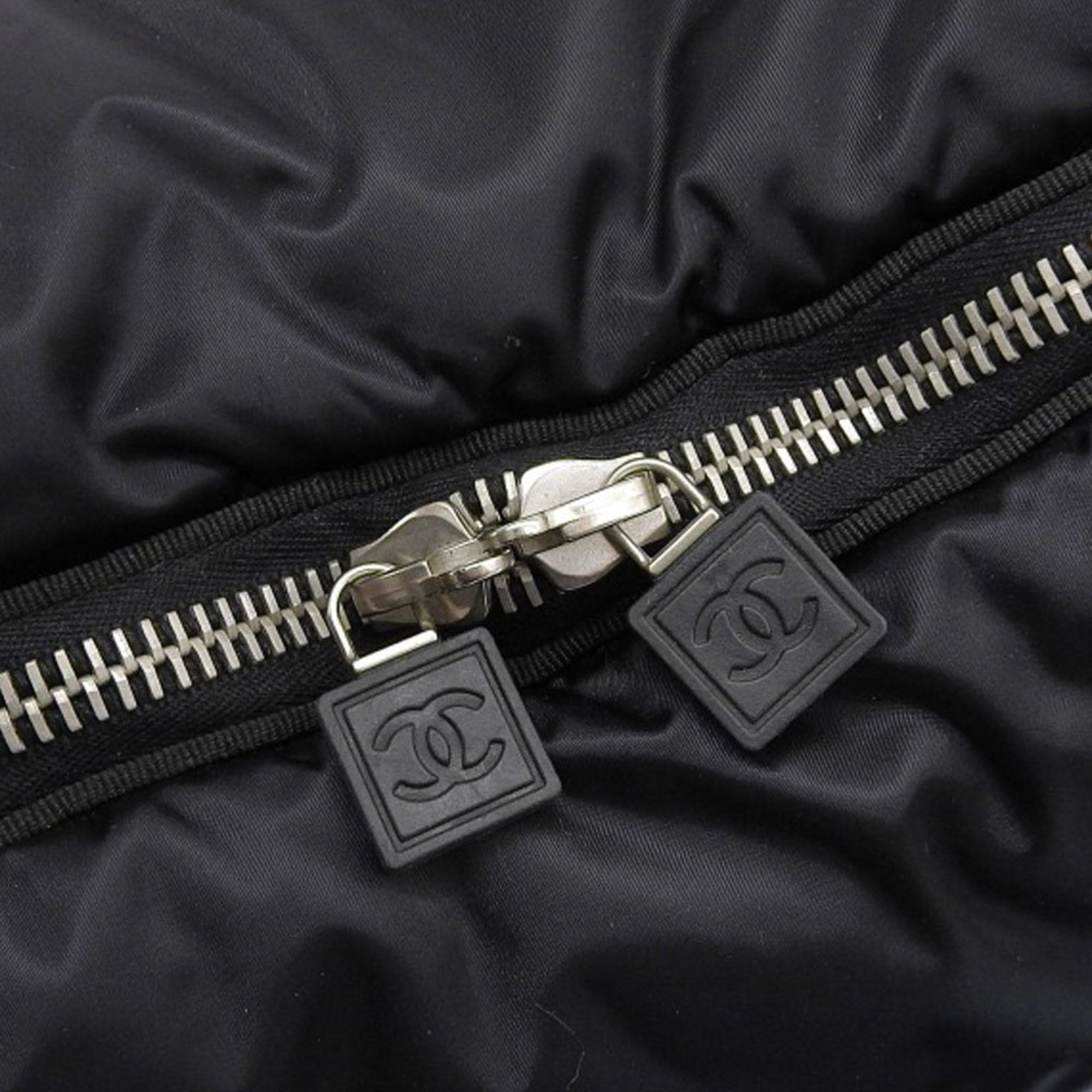 Chanel Black Nylon Boston Bag