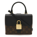 Louis Vuitton Monogram Black Noir Monogram Leather Handbag Shoulder Bag