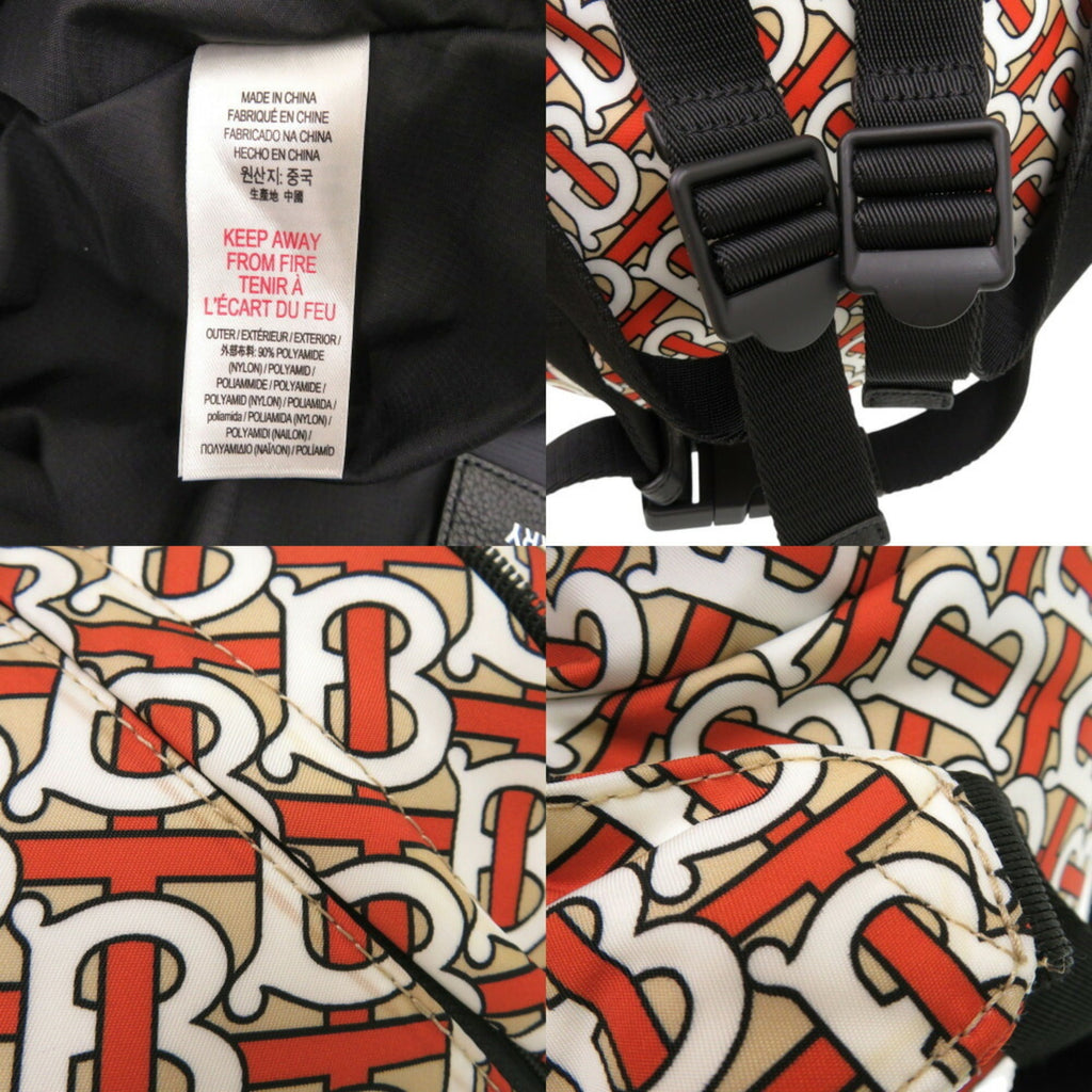 Burberry Black Orange Nylon Pouch
