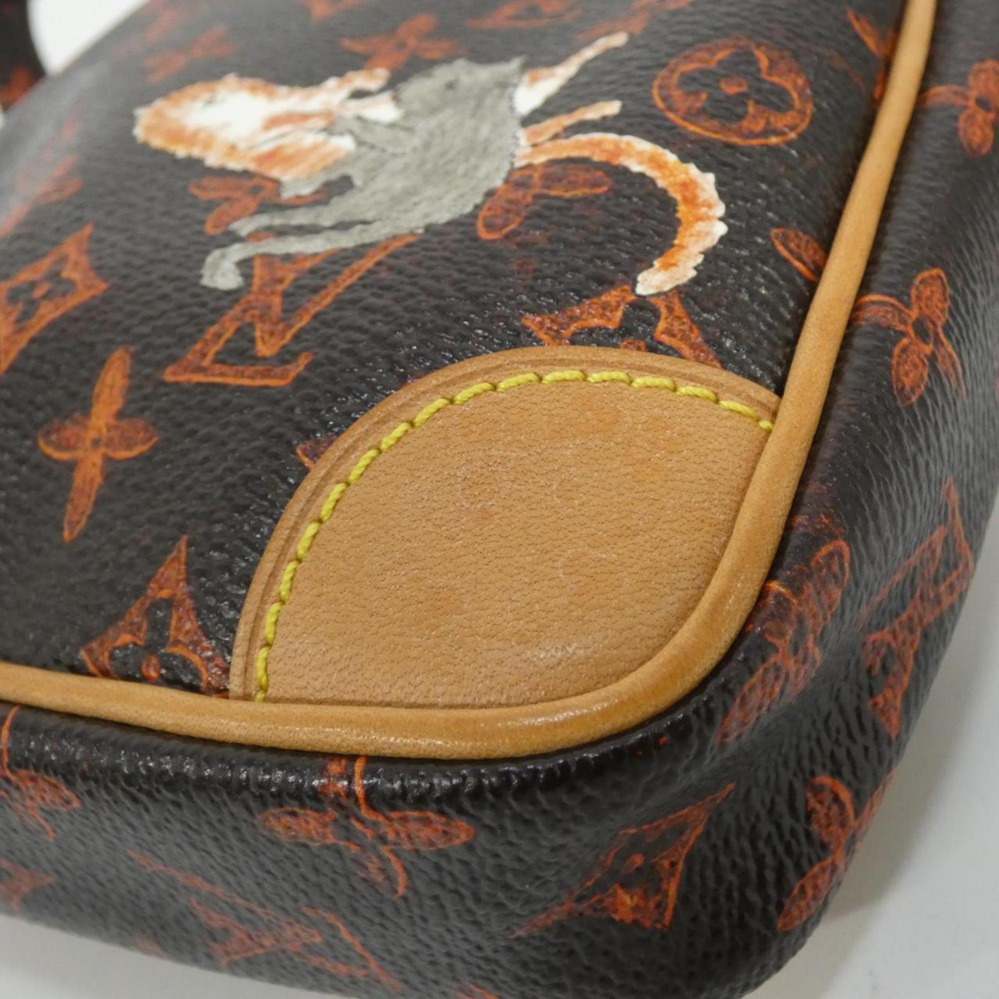 Louis Vuitton Marron Coated Canvas Shoulder Bag