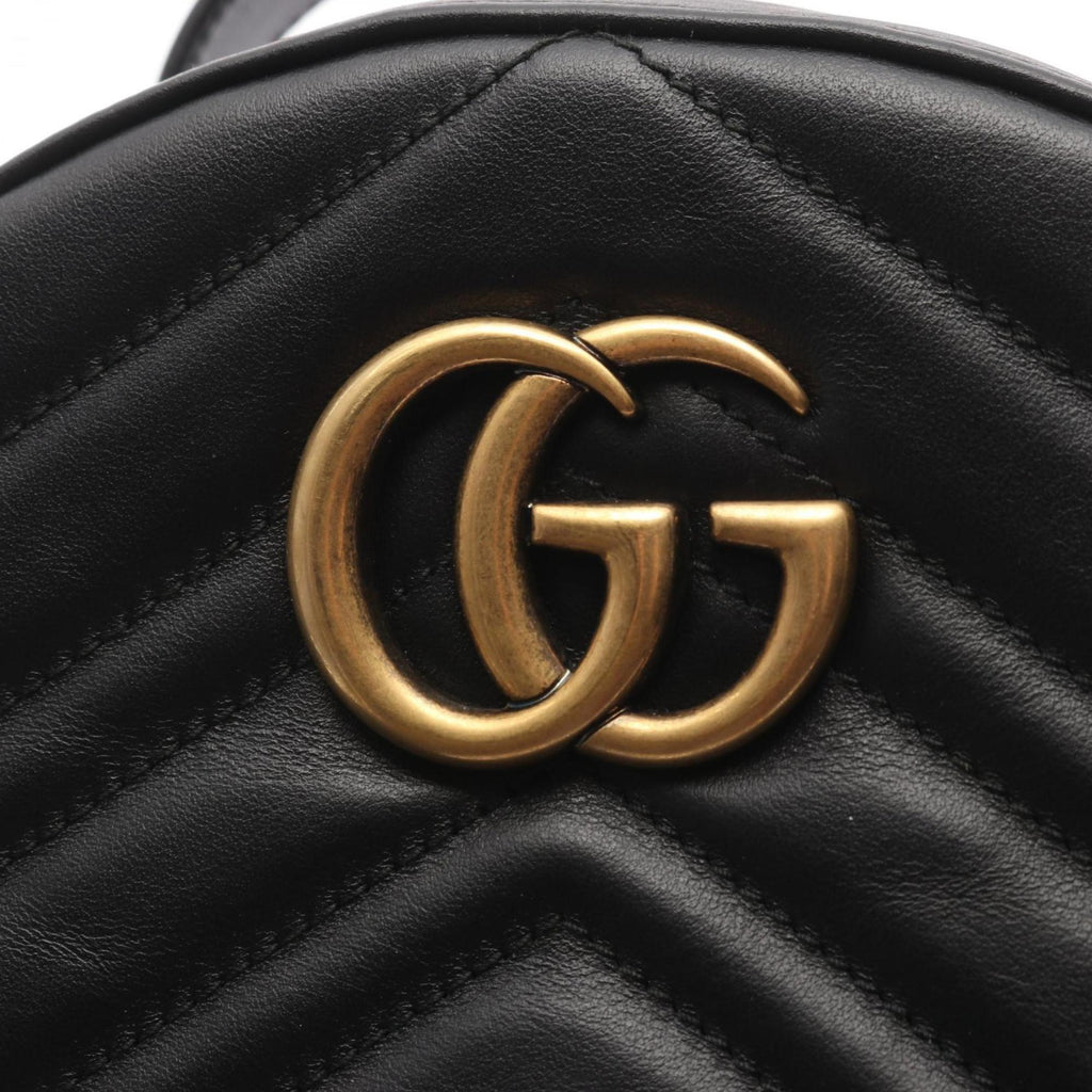 Gucci Black Leather Backpack (Pre-Owned)