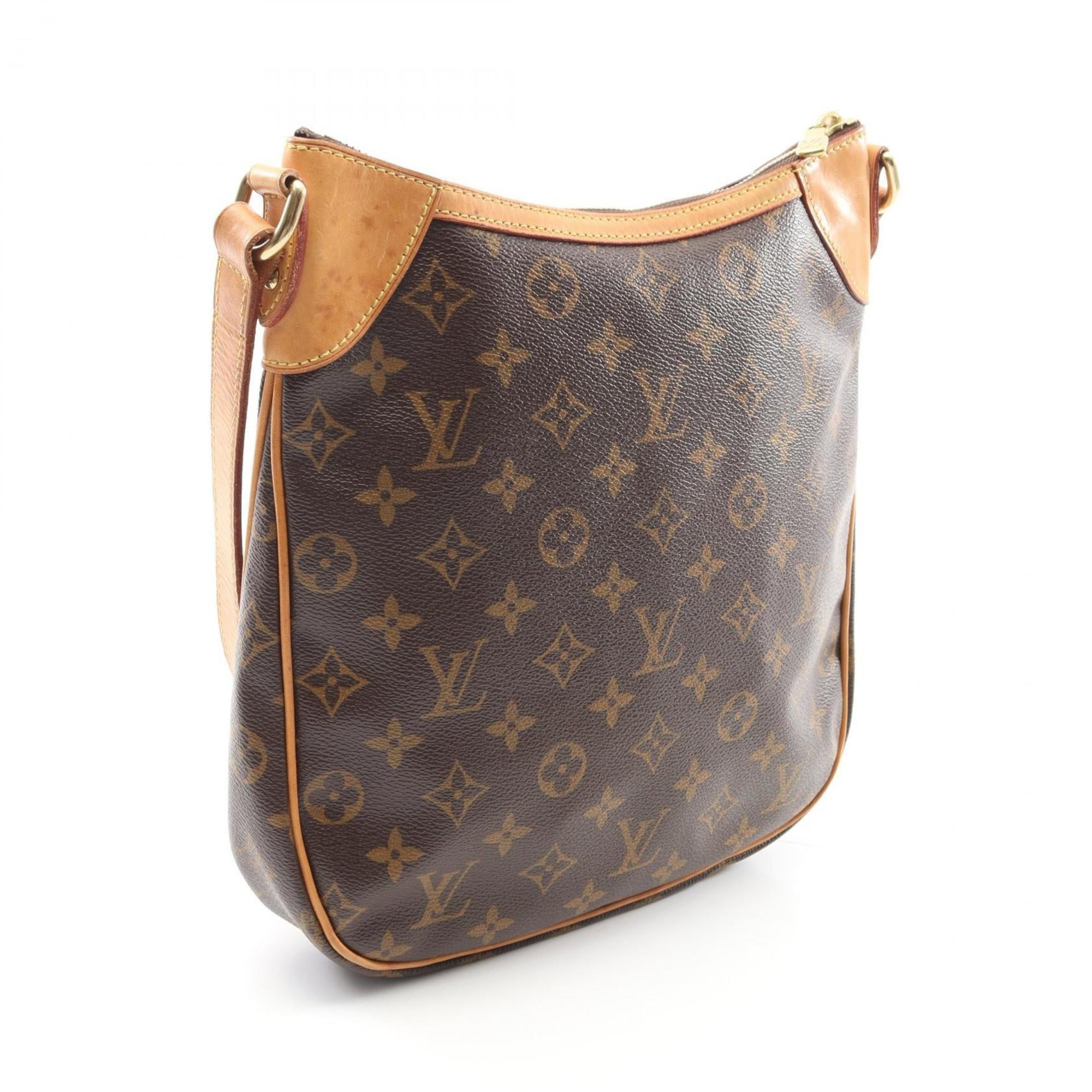 Louis Vuitton Brown Monogram Pvc Coated Canvas Leather Shoulder Bag