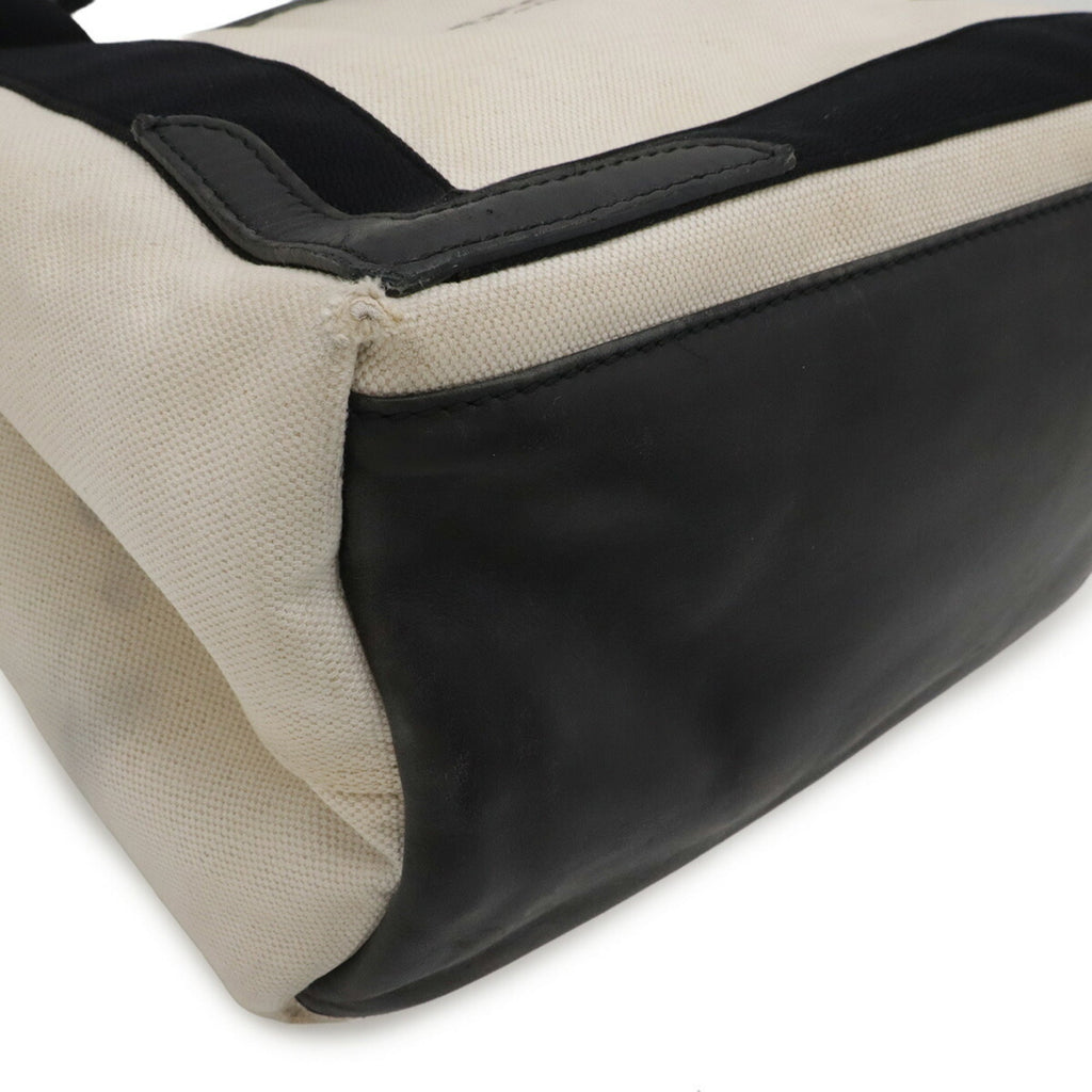 Balenciaga Black Canvas Handbag Pouch Tote
