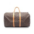 Louis Vuitton Brown Monogram Coated Canvas Leather Boston Bag Handbag