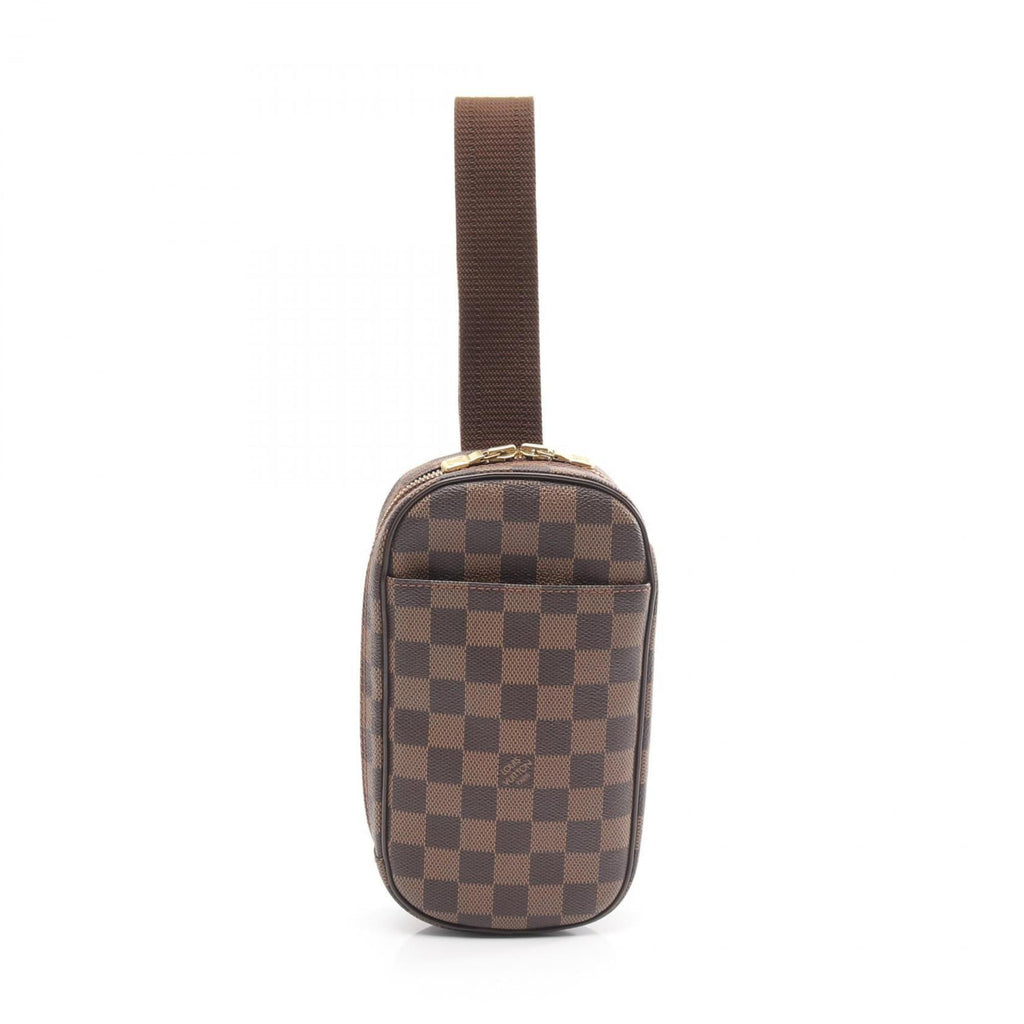Louis Vuitton Brown Damier Canvas Coated Canvas Leather Fanny Pack Sling Bag