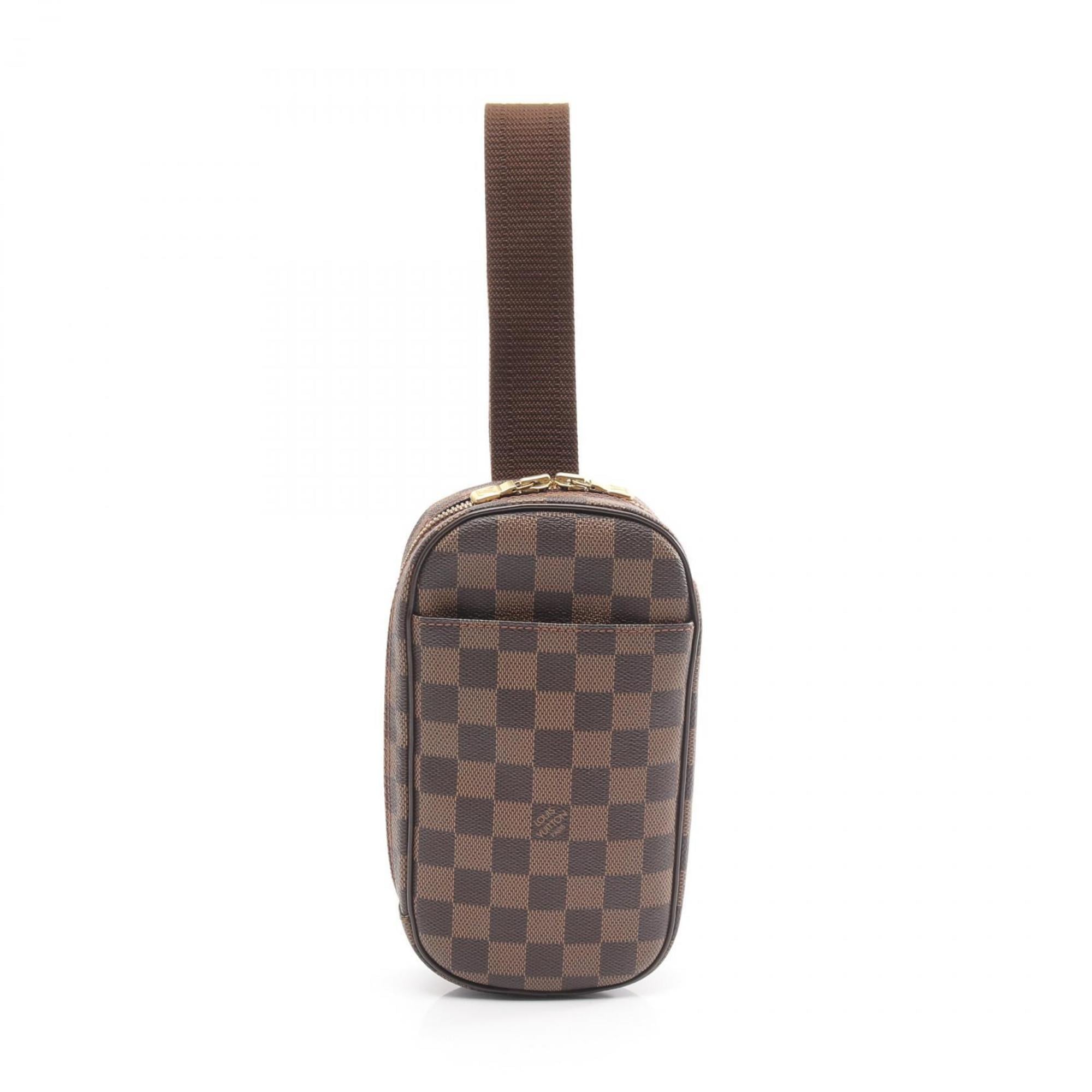 Louis Vuitton Brown Damier Canvas Coated Canvas Leather Fanny Pack Sling Bag