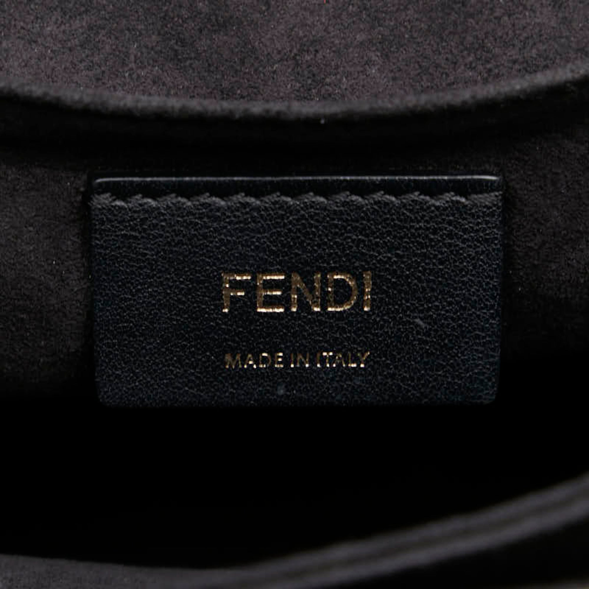 Fendi Black Leather Handbag Shoulder Bag