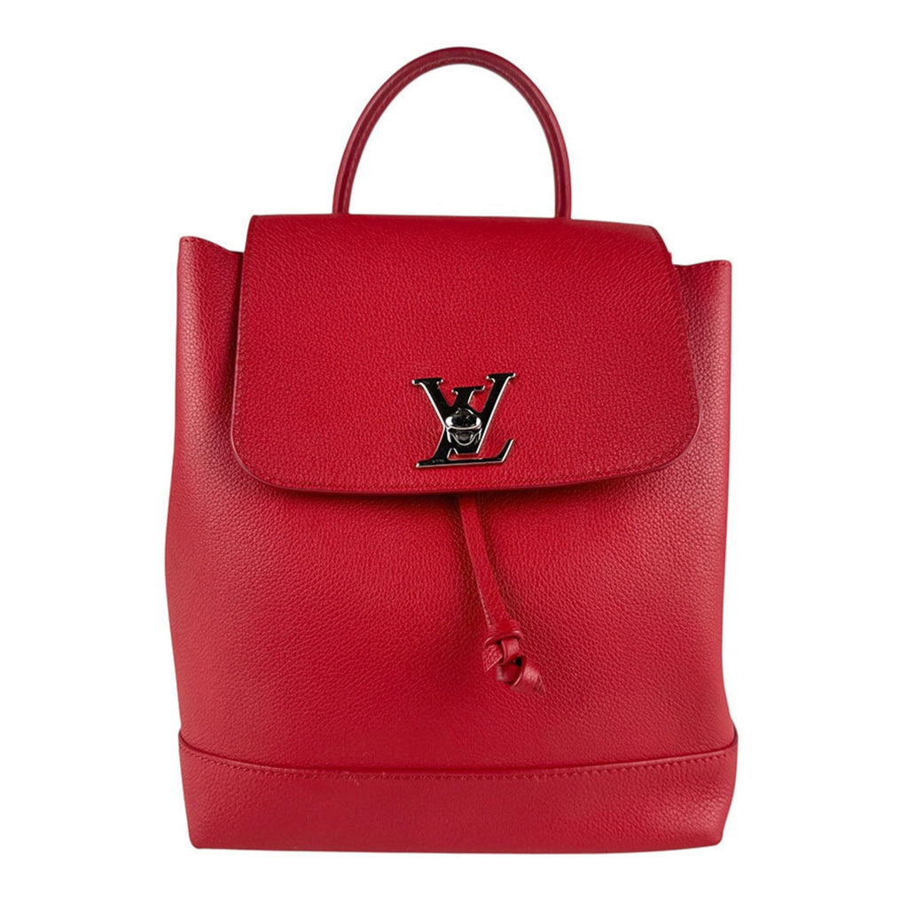 Louis Vuitton Red Color Leather Backpack
