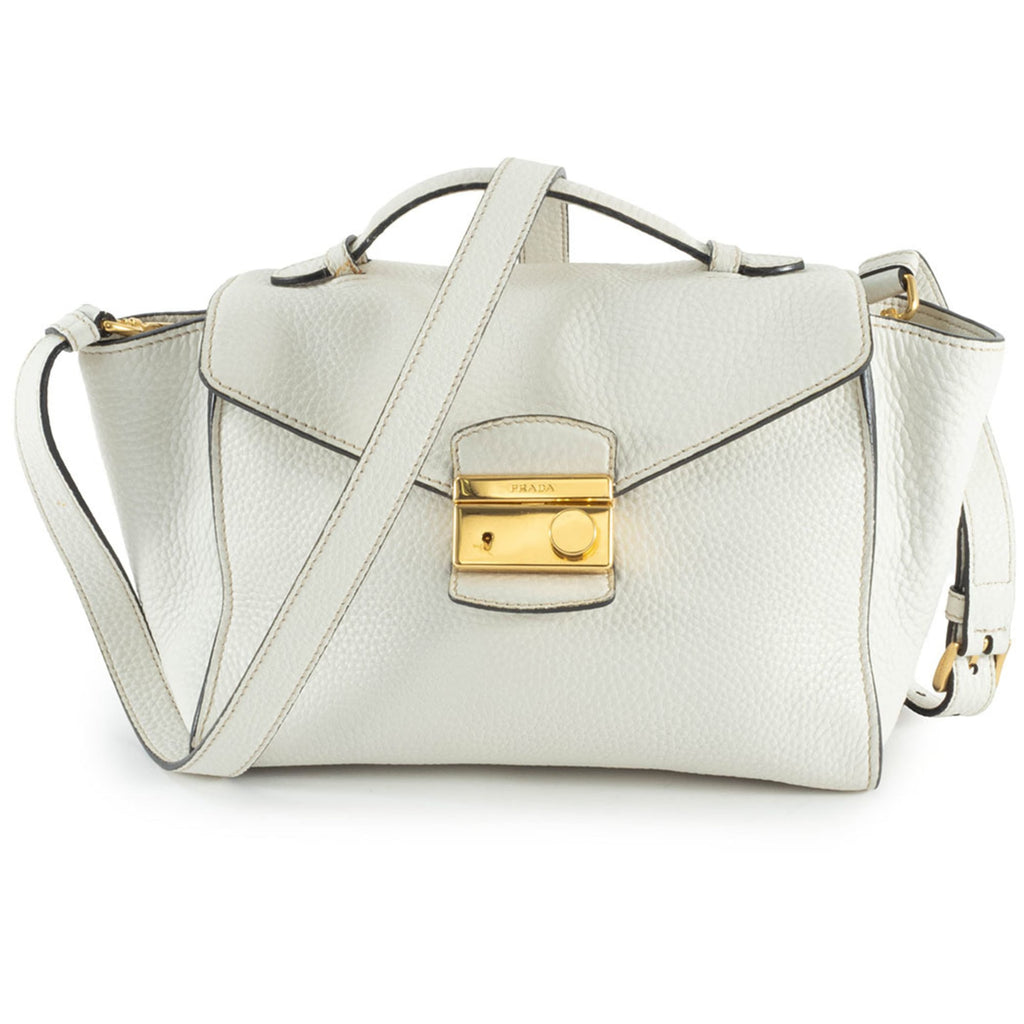 Prada White Leather Handbag