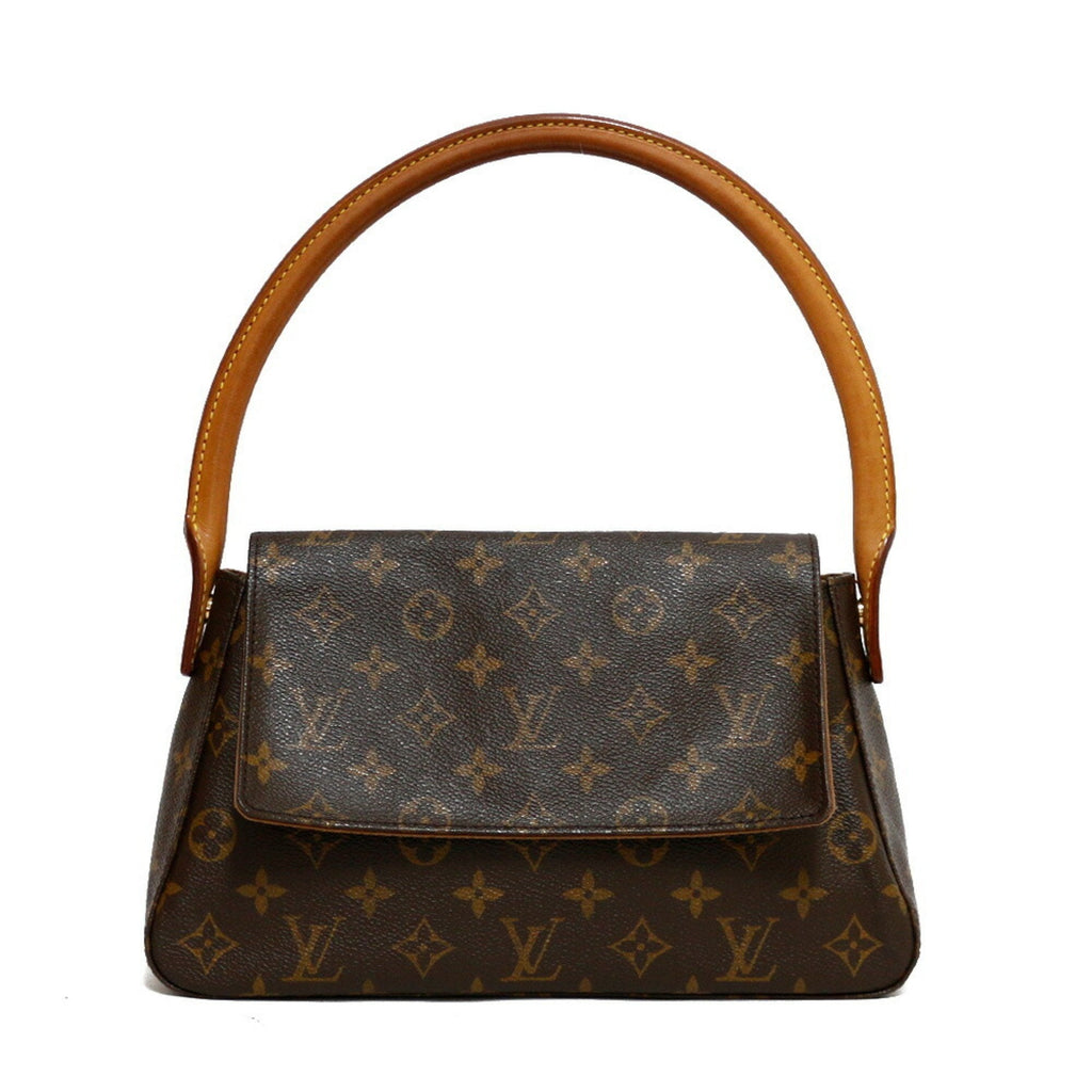 Louis Vuitton Handbag Monogram Mini Looping Br Women's Leather