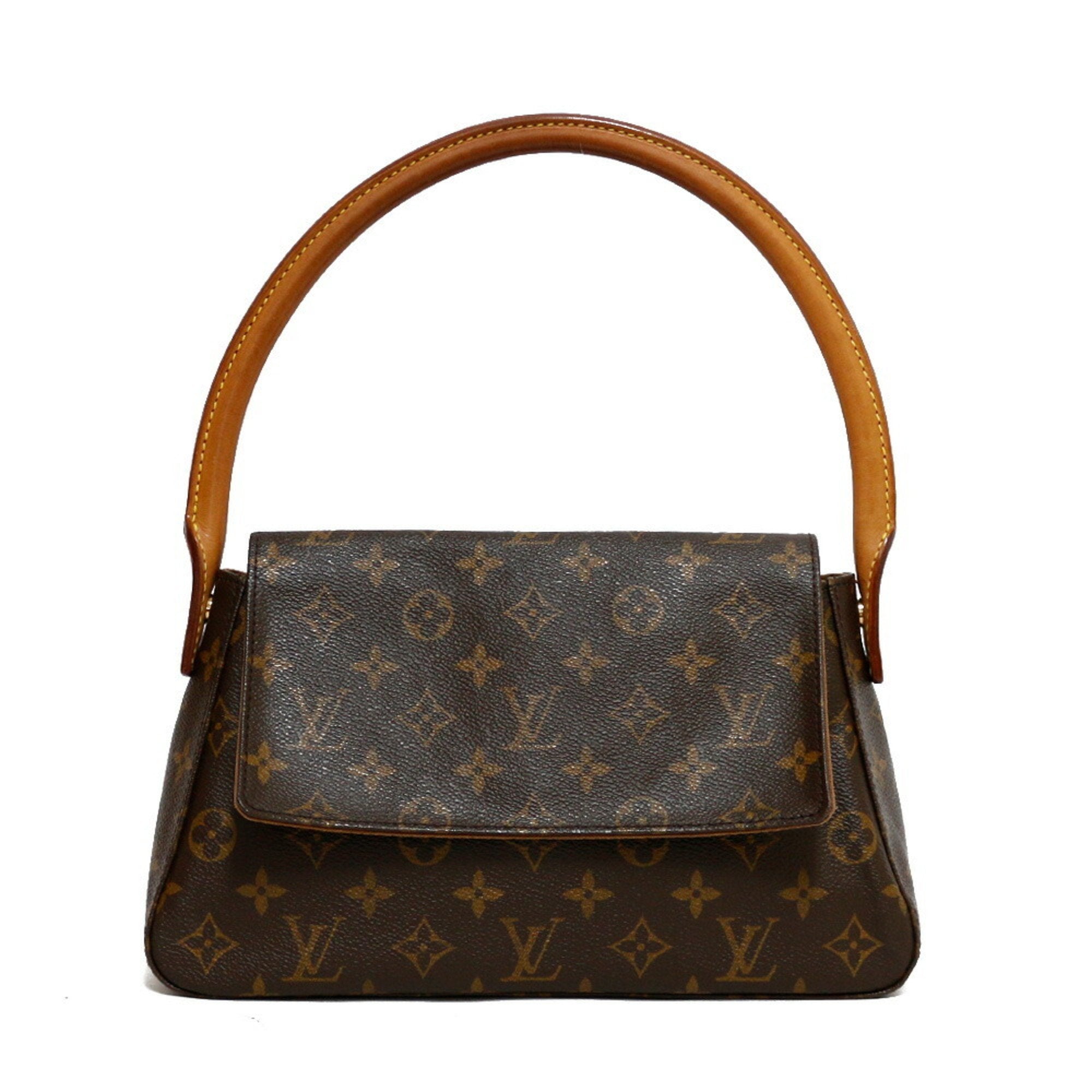 Louis Vuitton Handbag Monogram Mini Looping Br Women's Leather