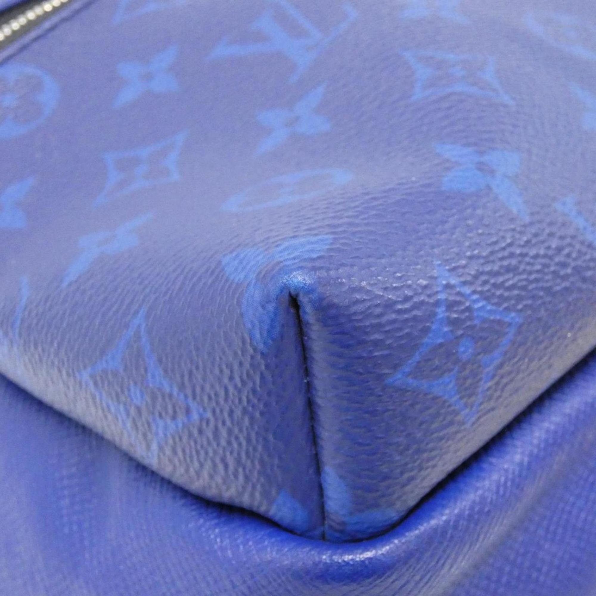 Louis Vuitton Cobalt Coated Canvas Leather Backpack