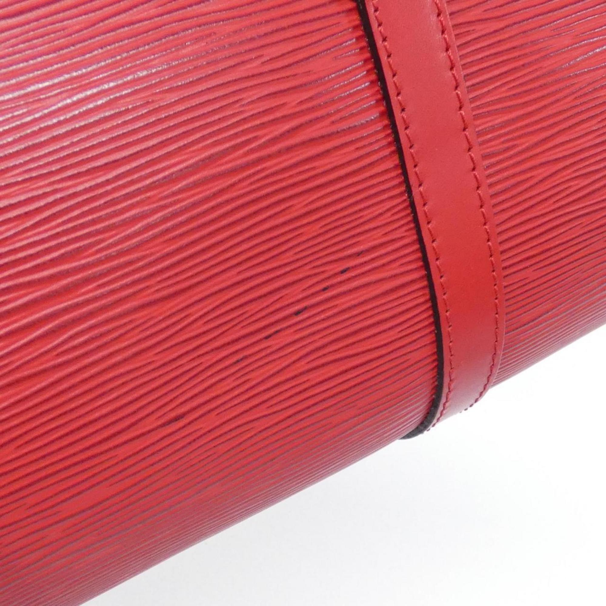 Louis Vuitton Red Color Leather Handbag Pouch