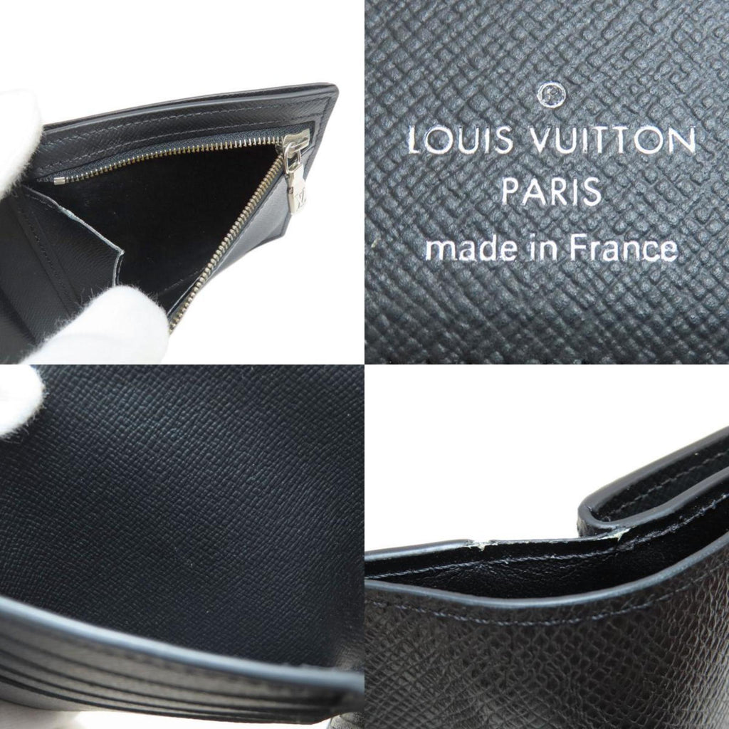 Louis Vuitton Black Taiga Leather Wallet