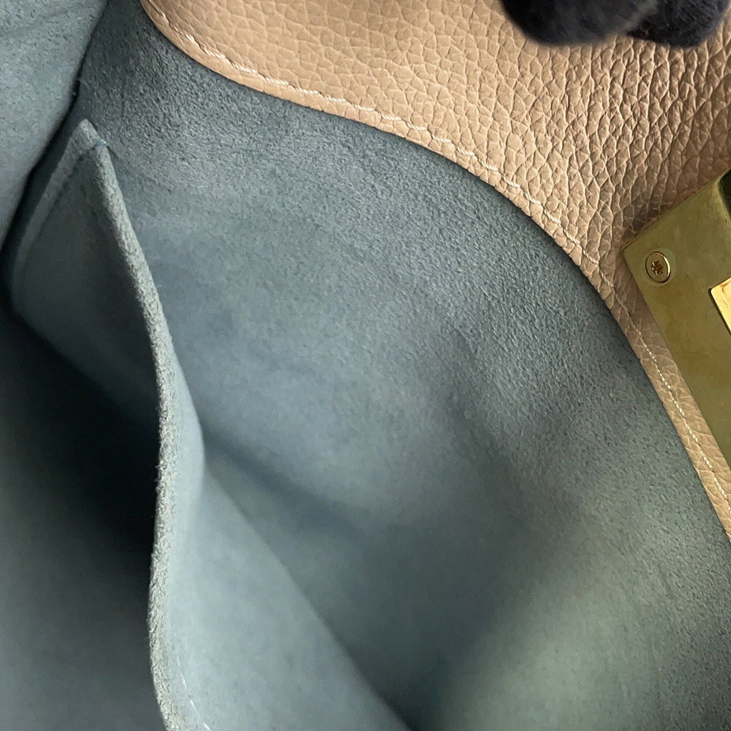 Louis Vuitton Grayish Light Blue Monogram Leather Handbag Shoulder Bag