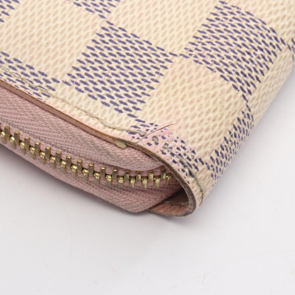 Louis Vuitton Rose Ballerine White Coated Canvas Long Wallet