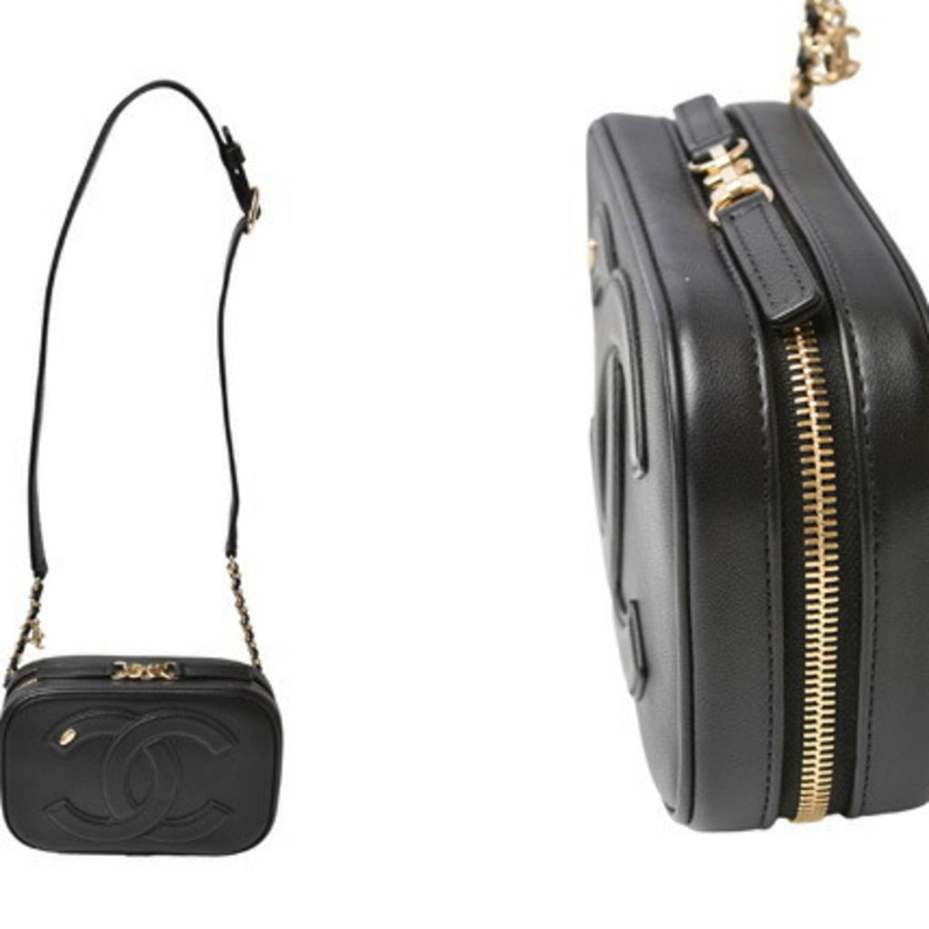 Chanel Black Leather Shoulder Bag