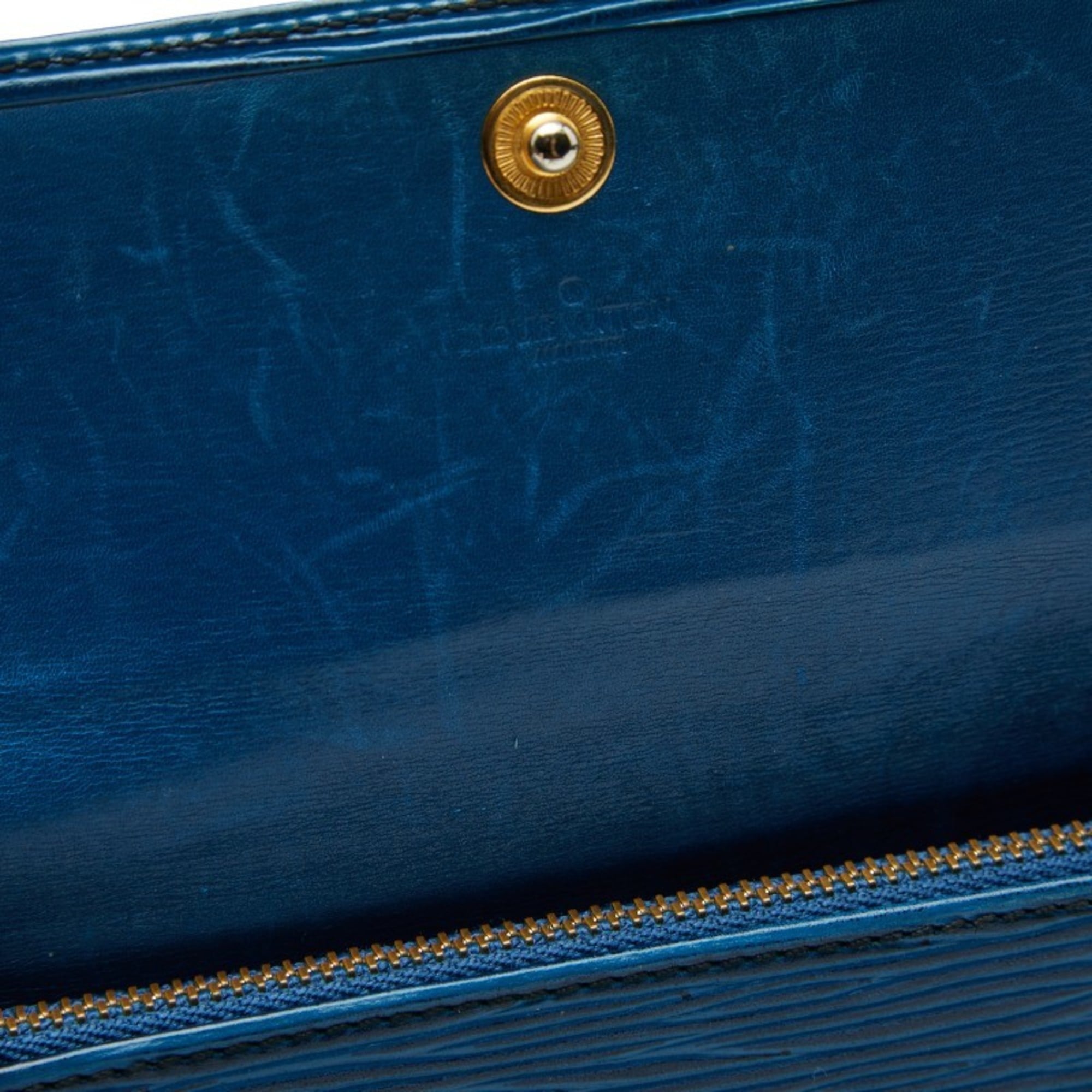 Louis Vuitton Epi Toledo Blue Leather Long Wallet