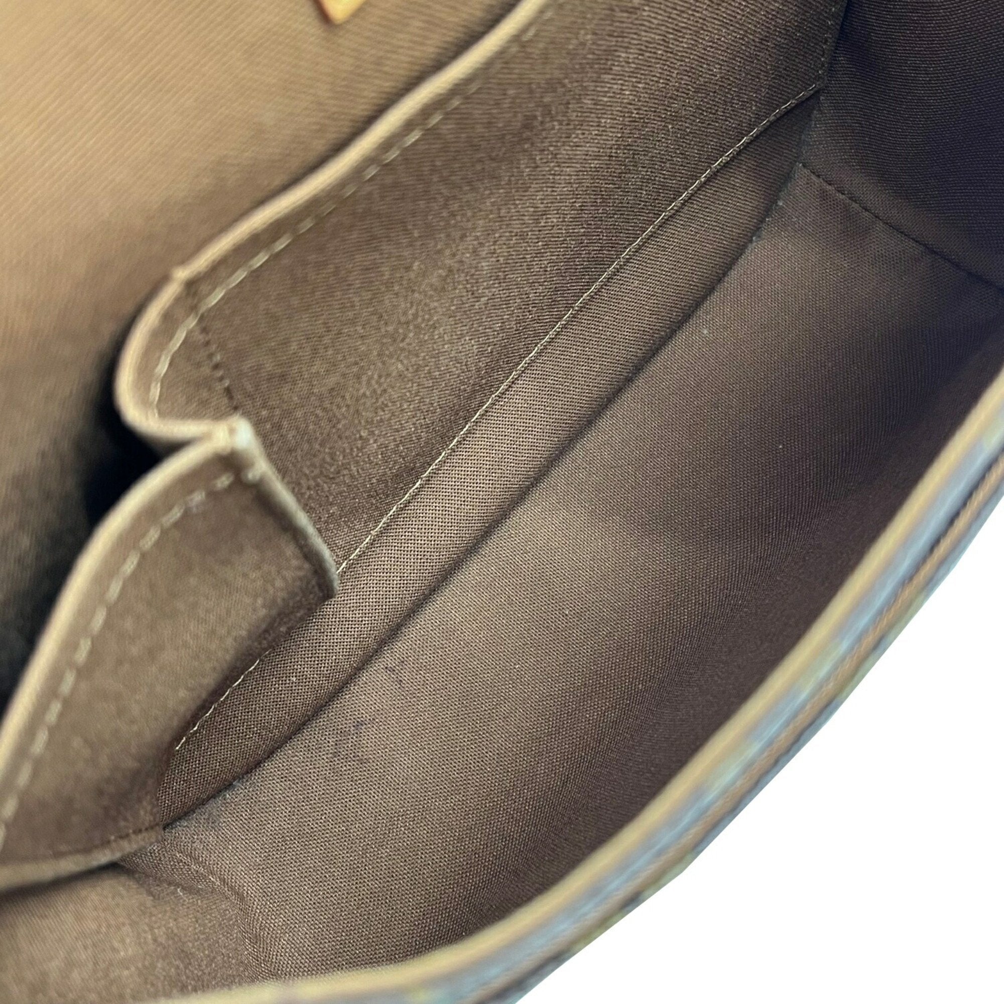 Louis Vuitton Brown Monogram Leather Shoulder Bag
