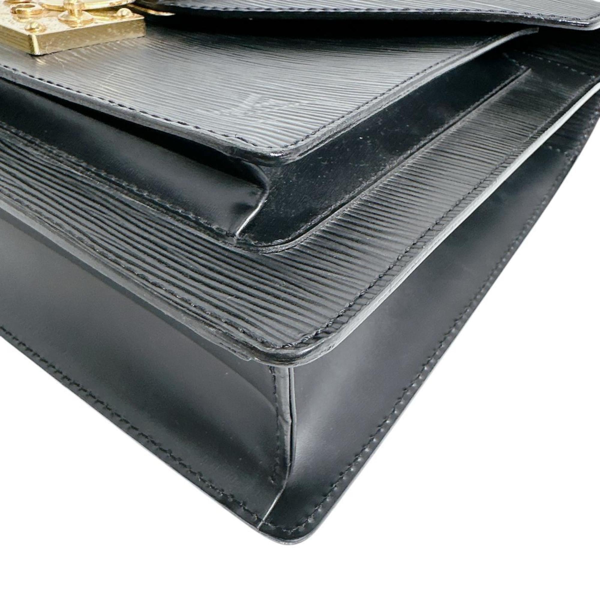 Louis Vuitton Black Epi Leather Handbag Shoulder Bag