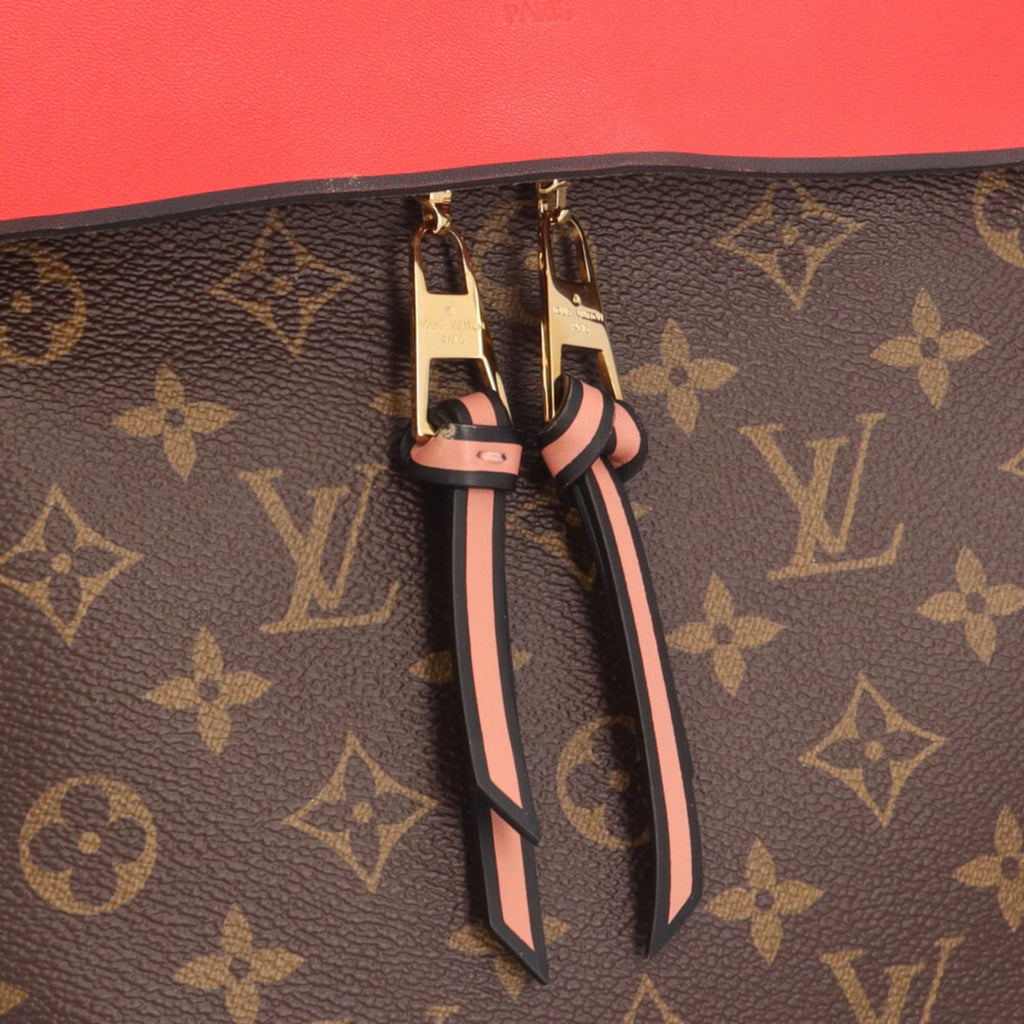 Louis Vuitton Brown Red Color Monogram Canvas Shoulder Bag