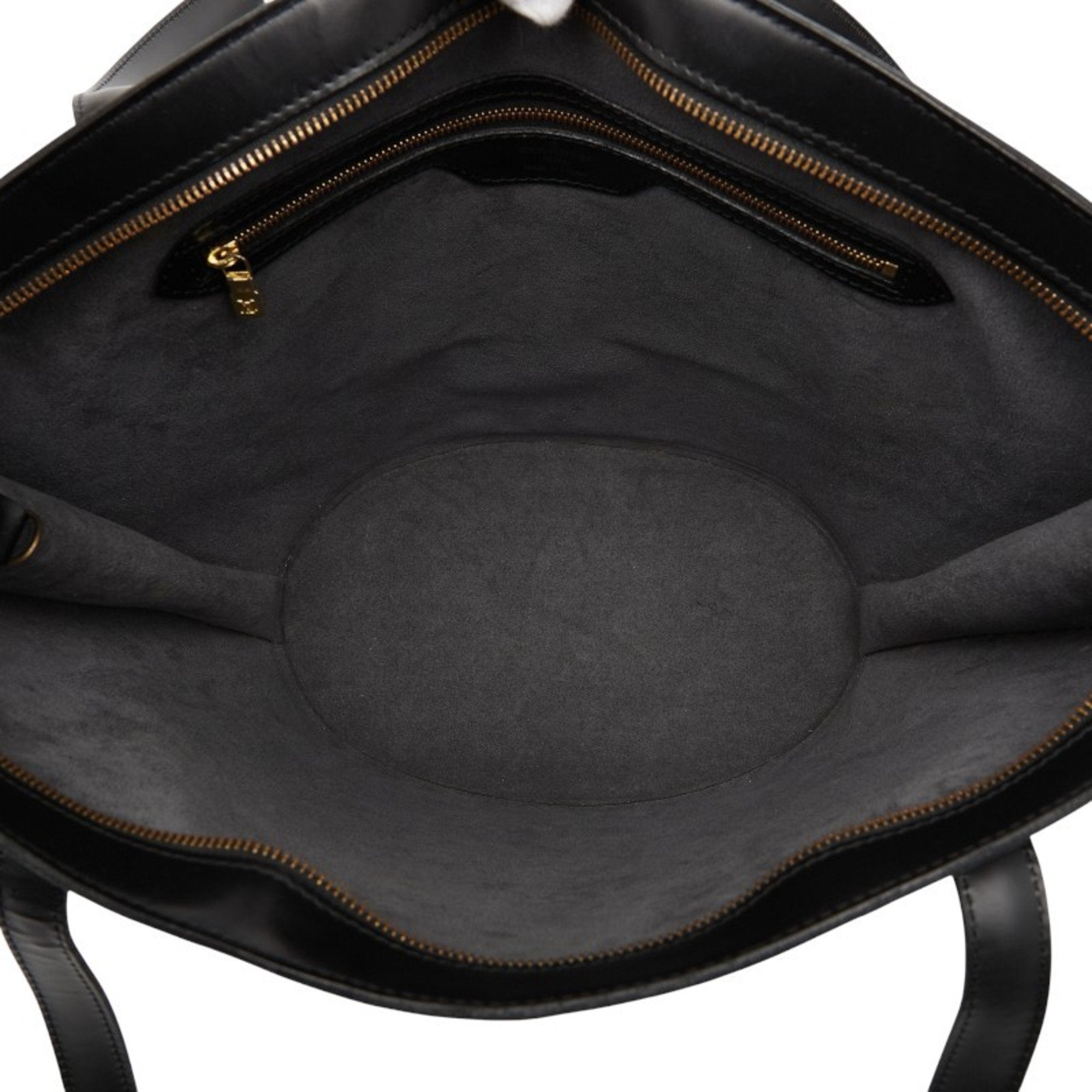 Louis Vuitton Black Noir Leather Handbag Shoulder Bag