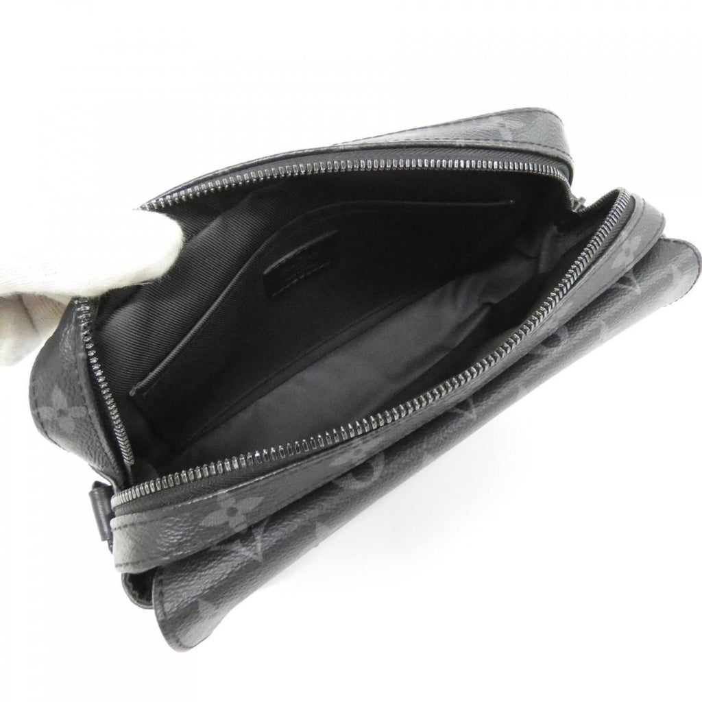 Louis Vuitton Black Coated Canvas Shoulder Bag